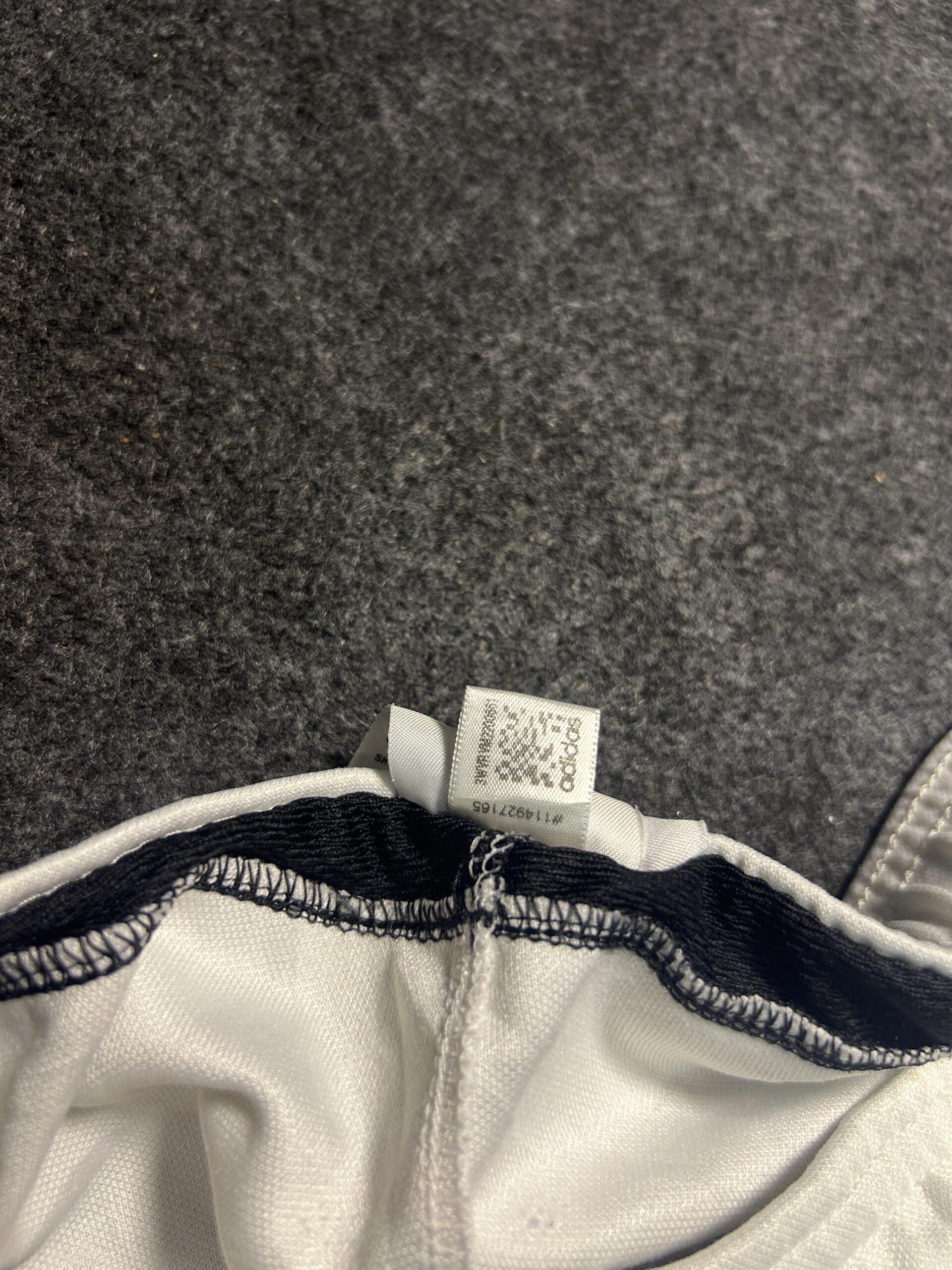 Adidas White Track Pants back view