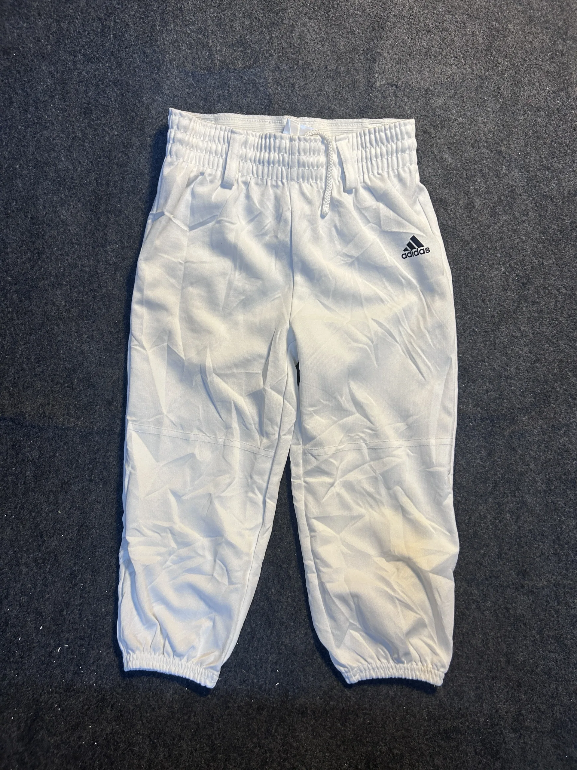 Adidas White Track Pants detail view