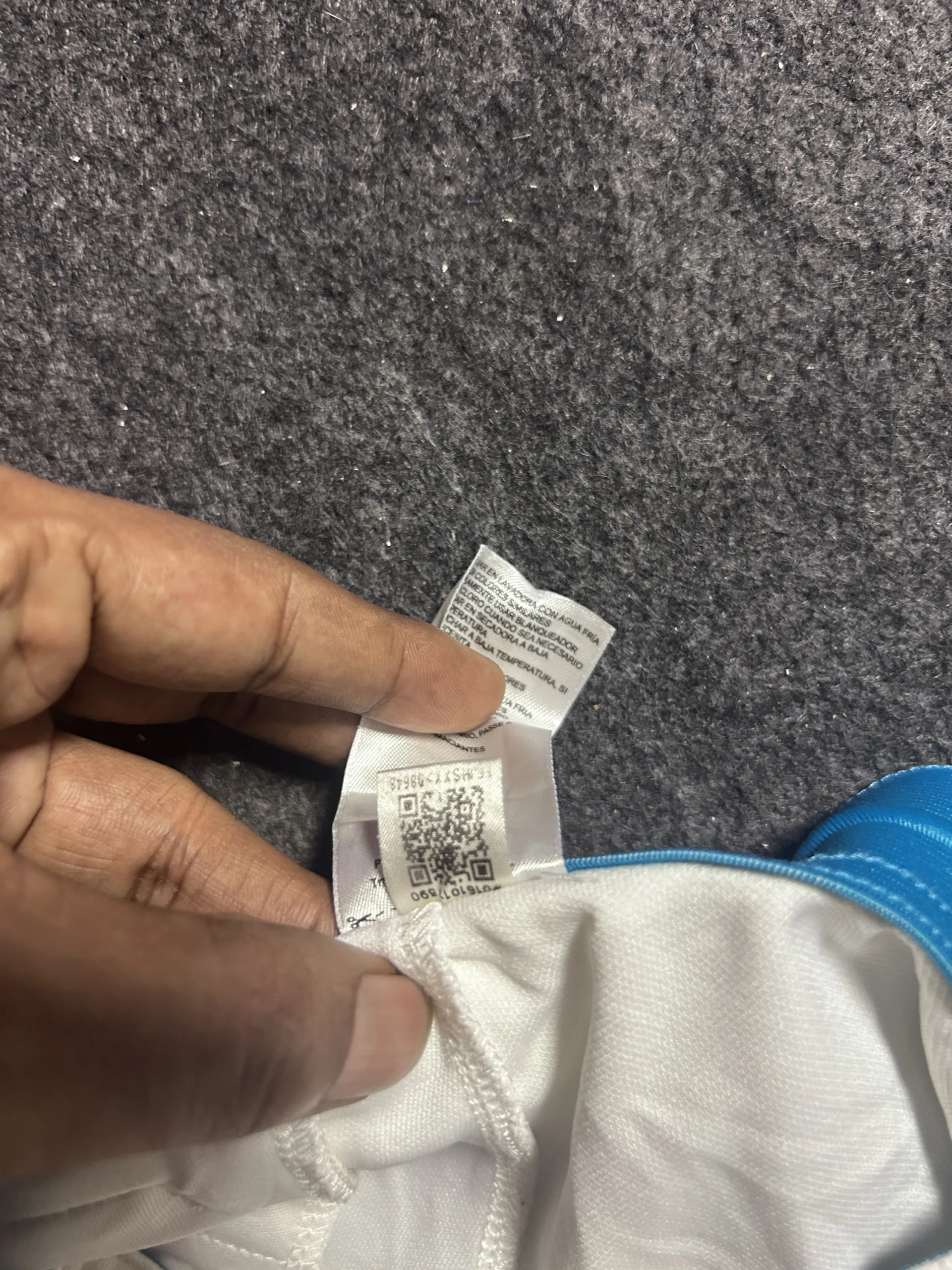 Adidas White Track Pants back view