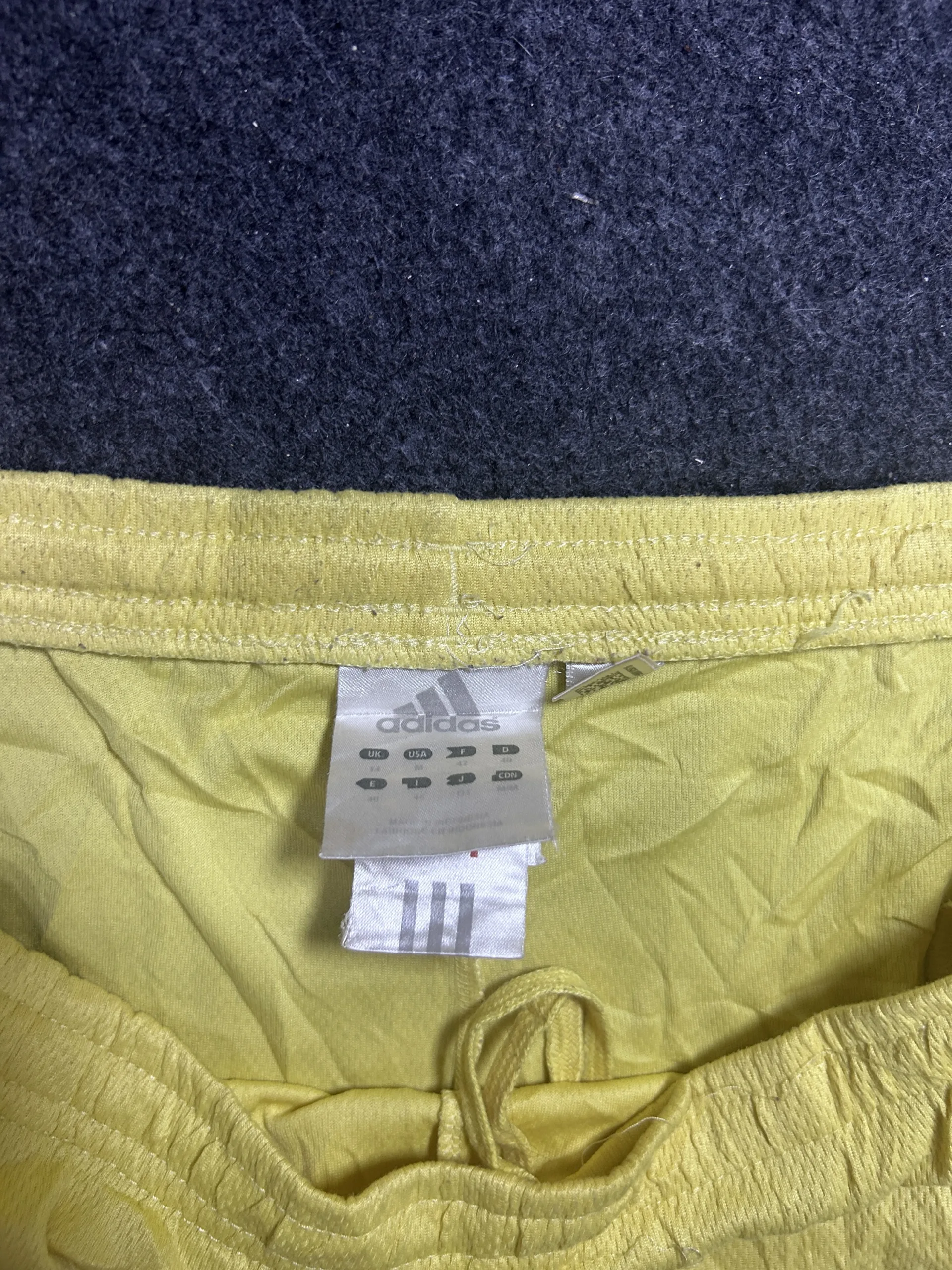 Adidas Yellow Shorts back view