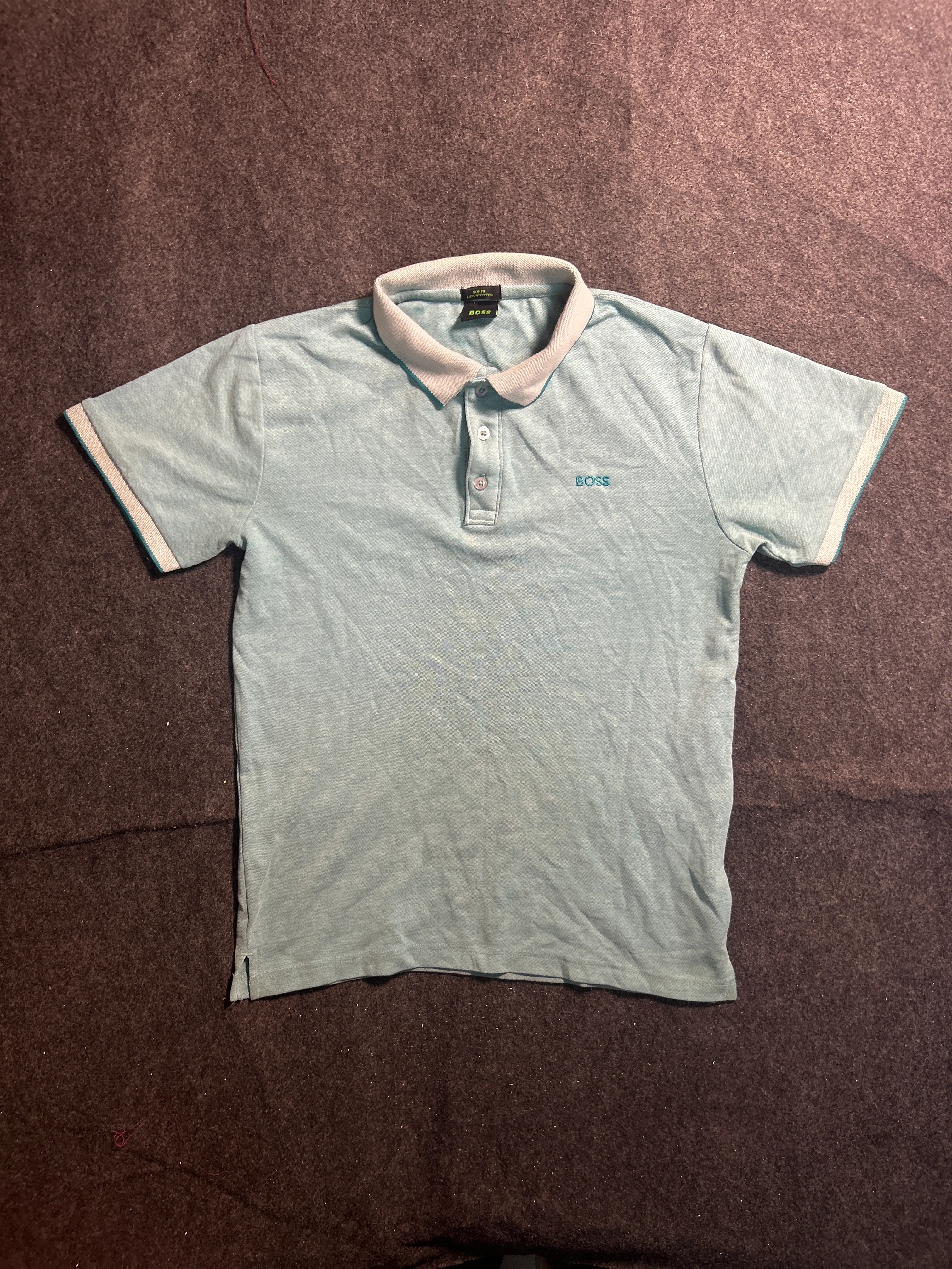 Blue Polo Shirt front view