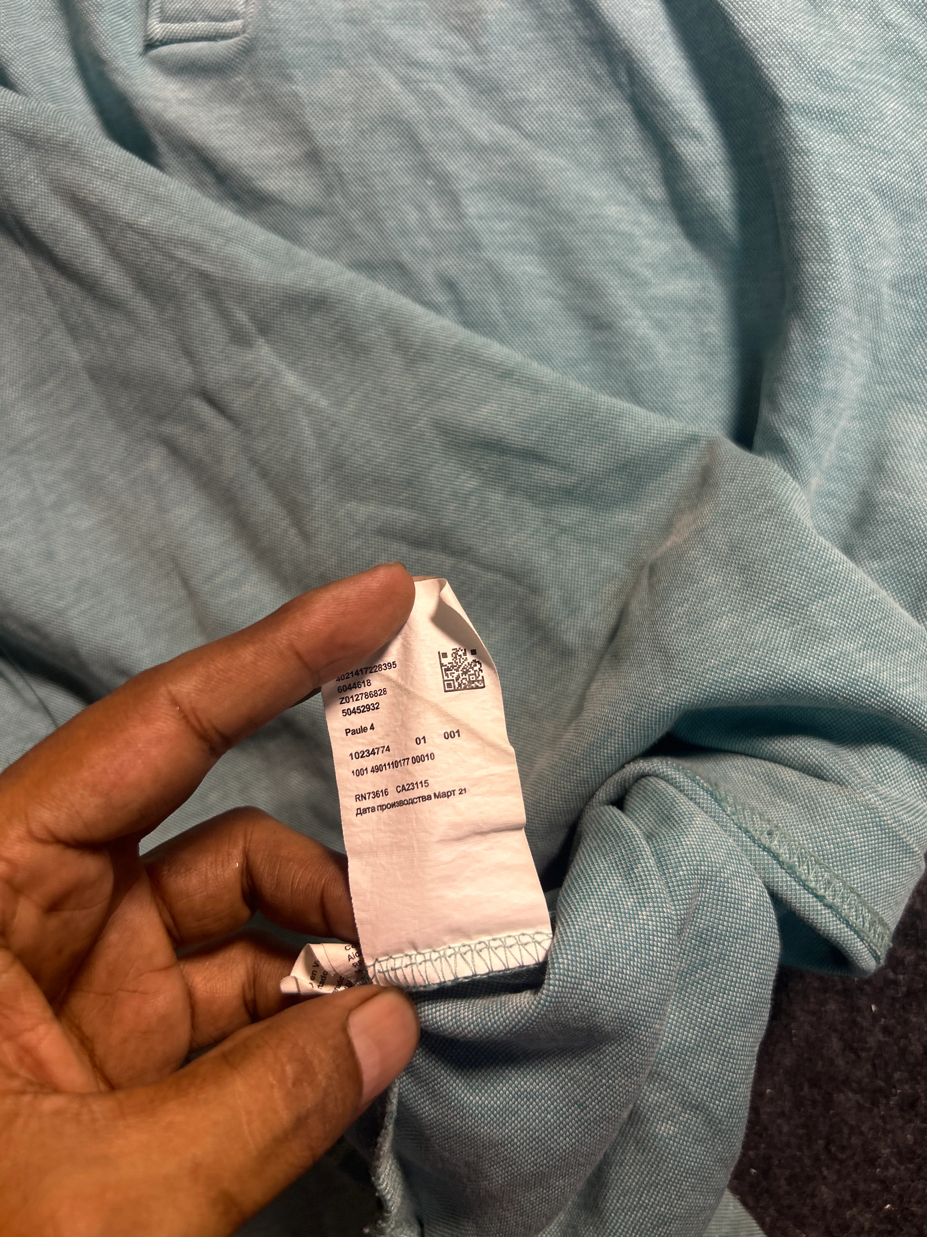 Hugo Boss Blue Polo Shirt alternate view