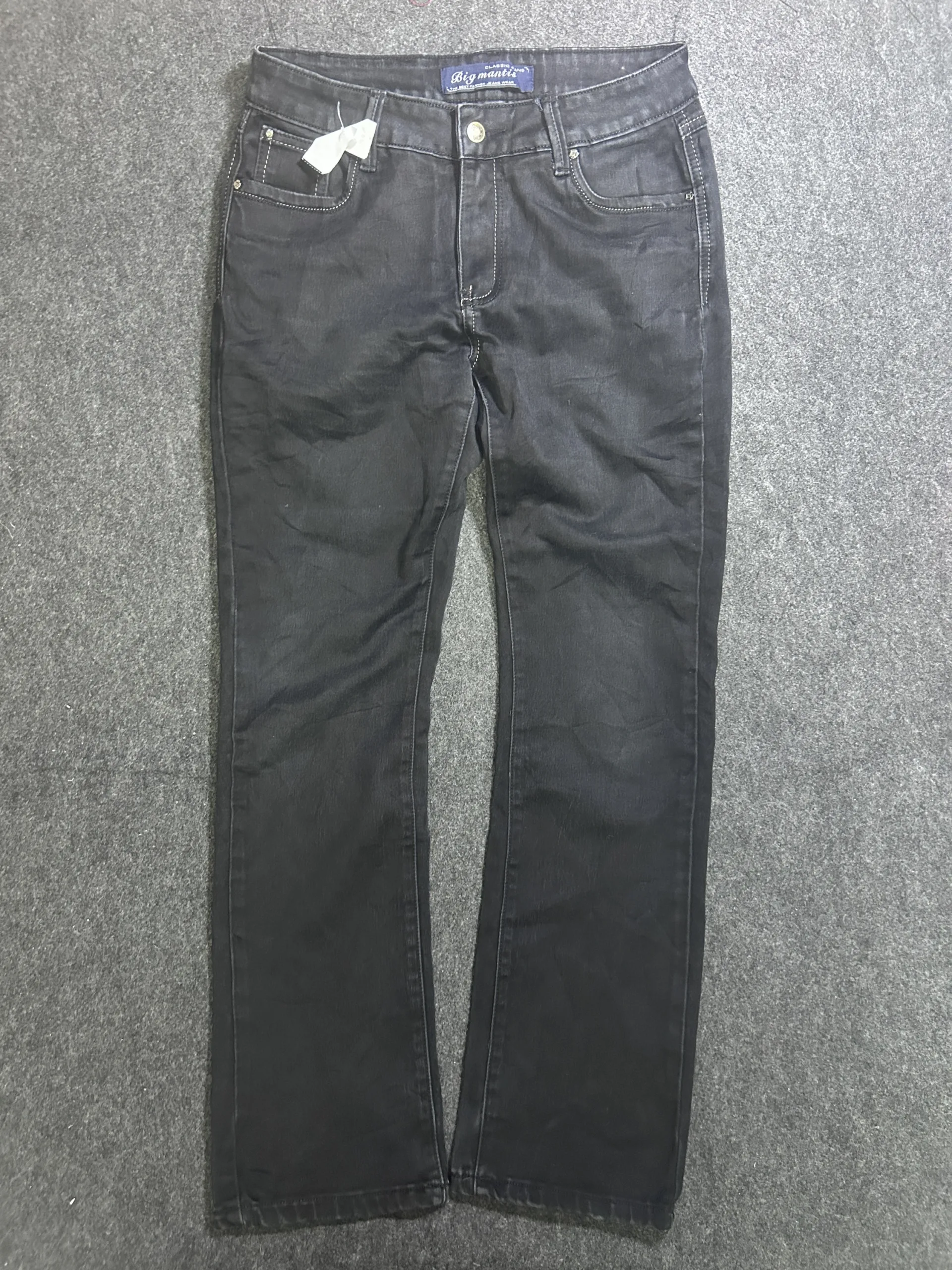 Black Denim Jeans front view
