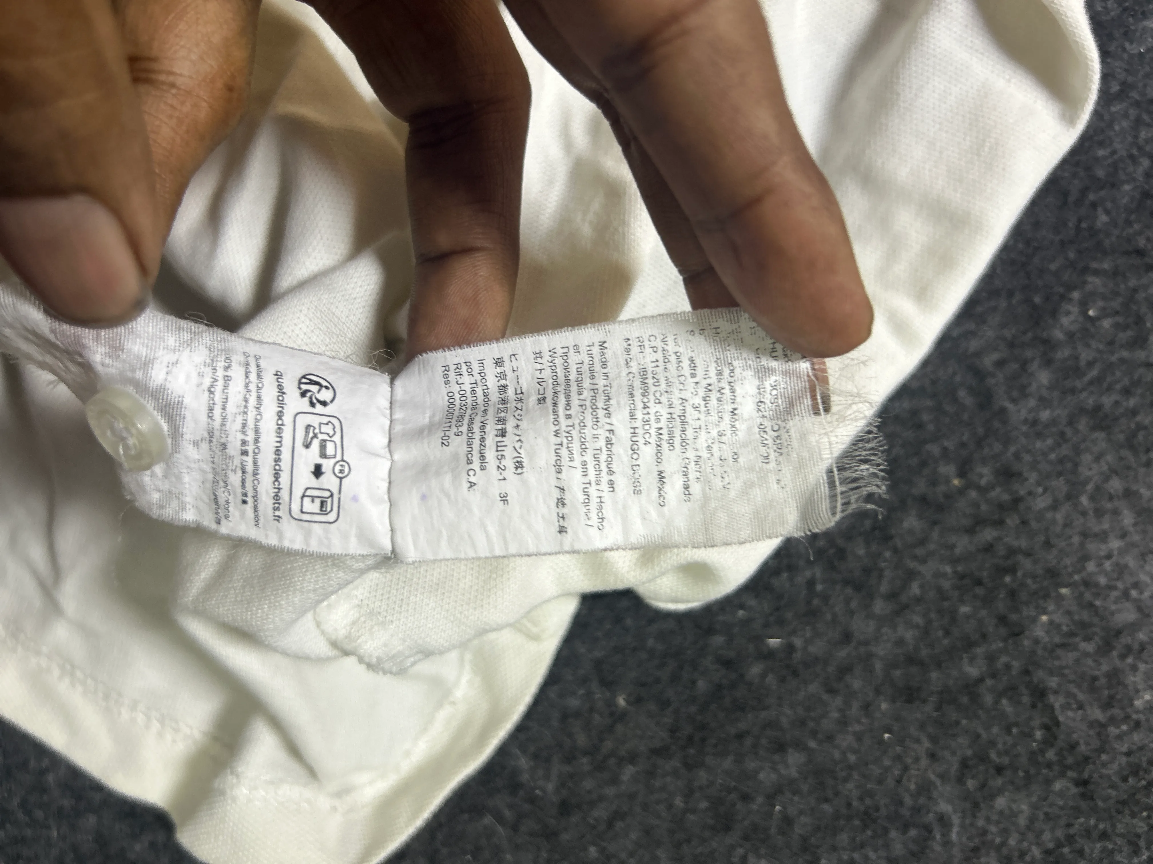 Hugo Boss White Polo Shirt alternate view