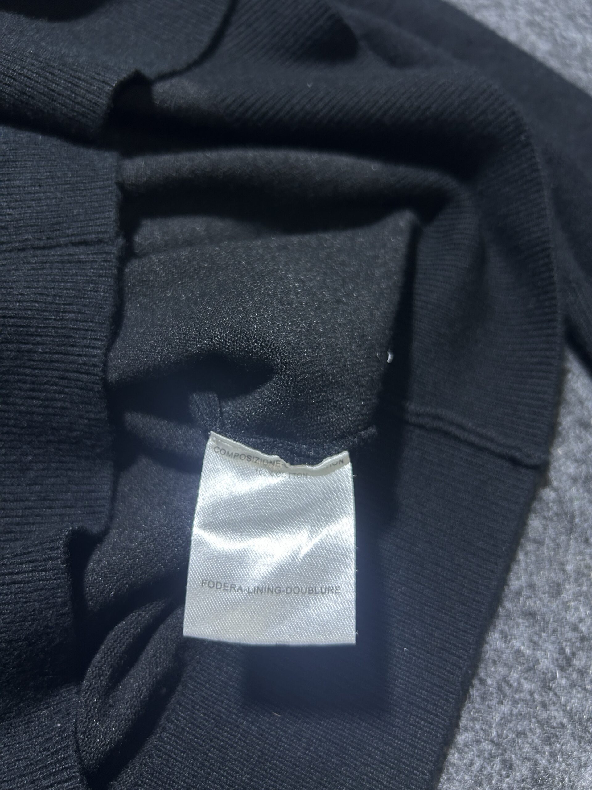 Black Sweater back view