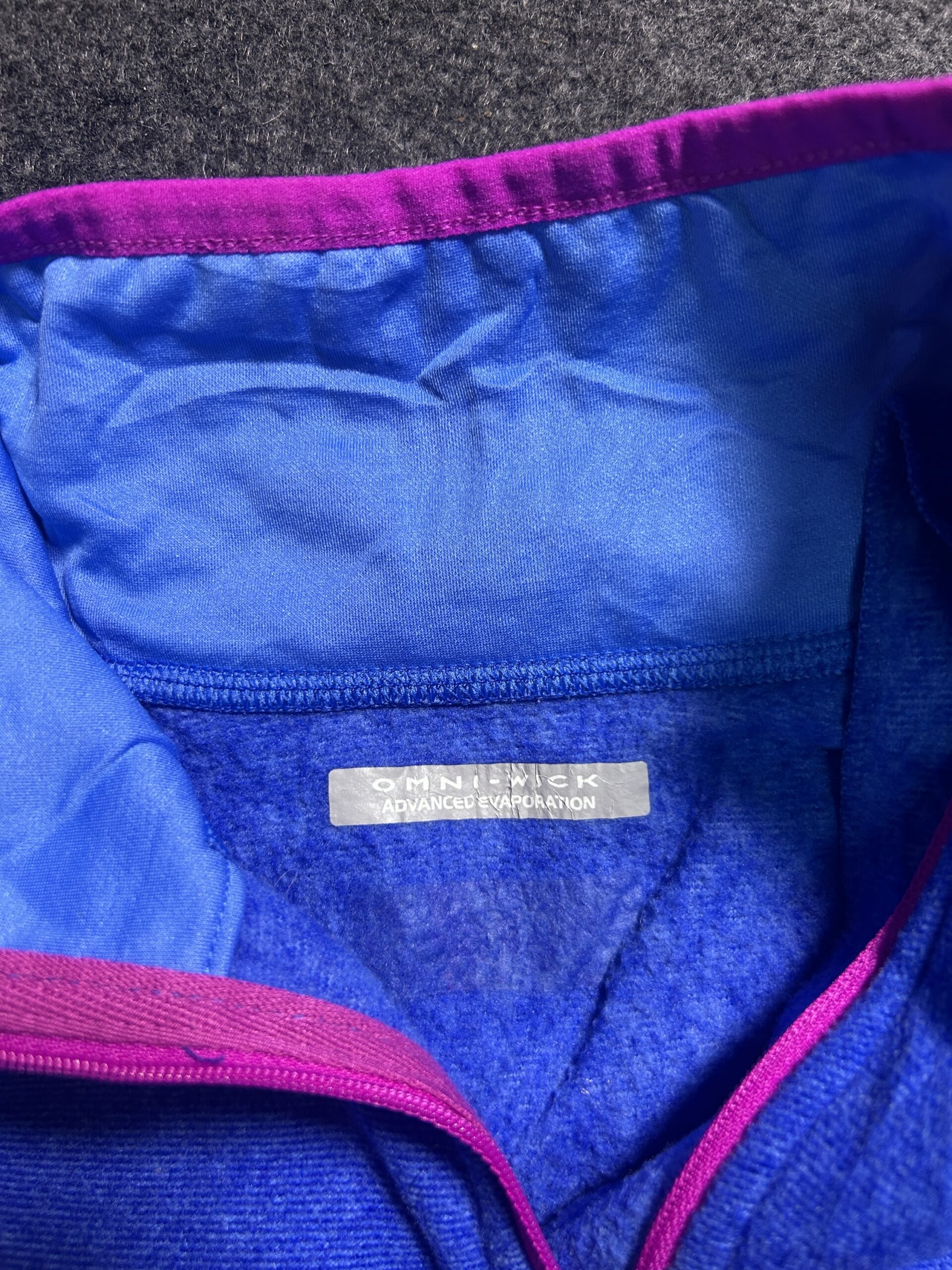 Columbia Blue Sweater back view