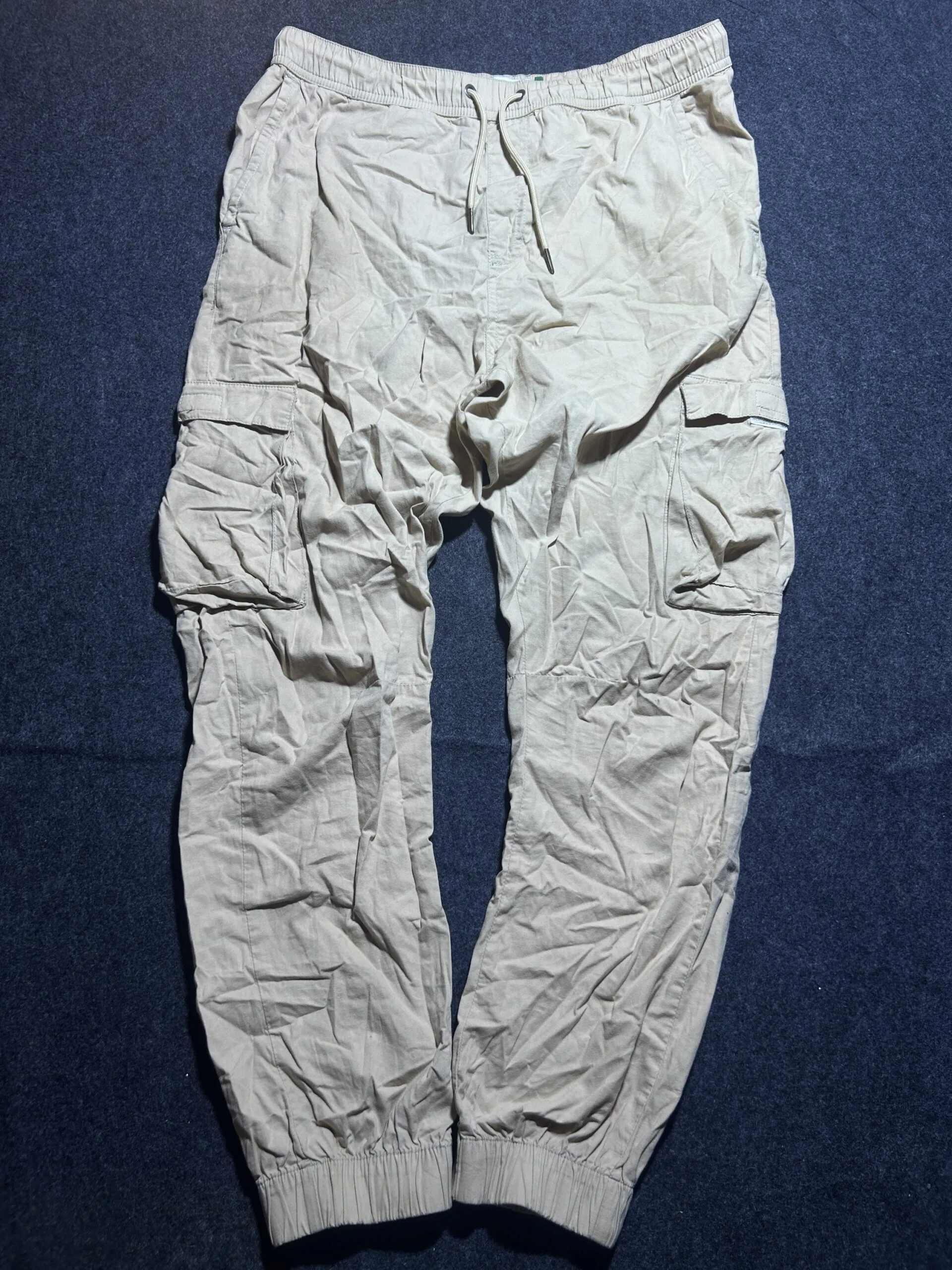 Beige Track Pants front view