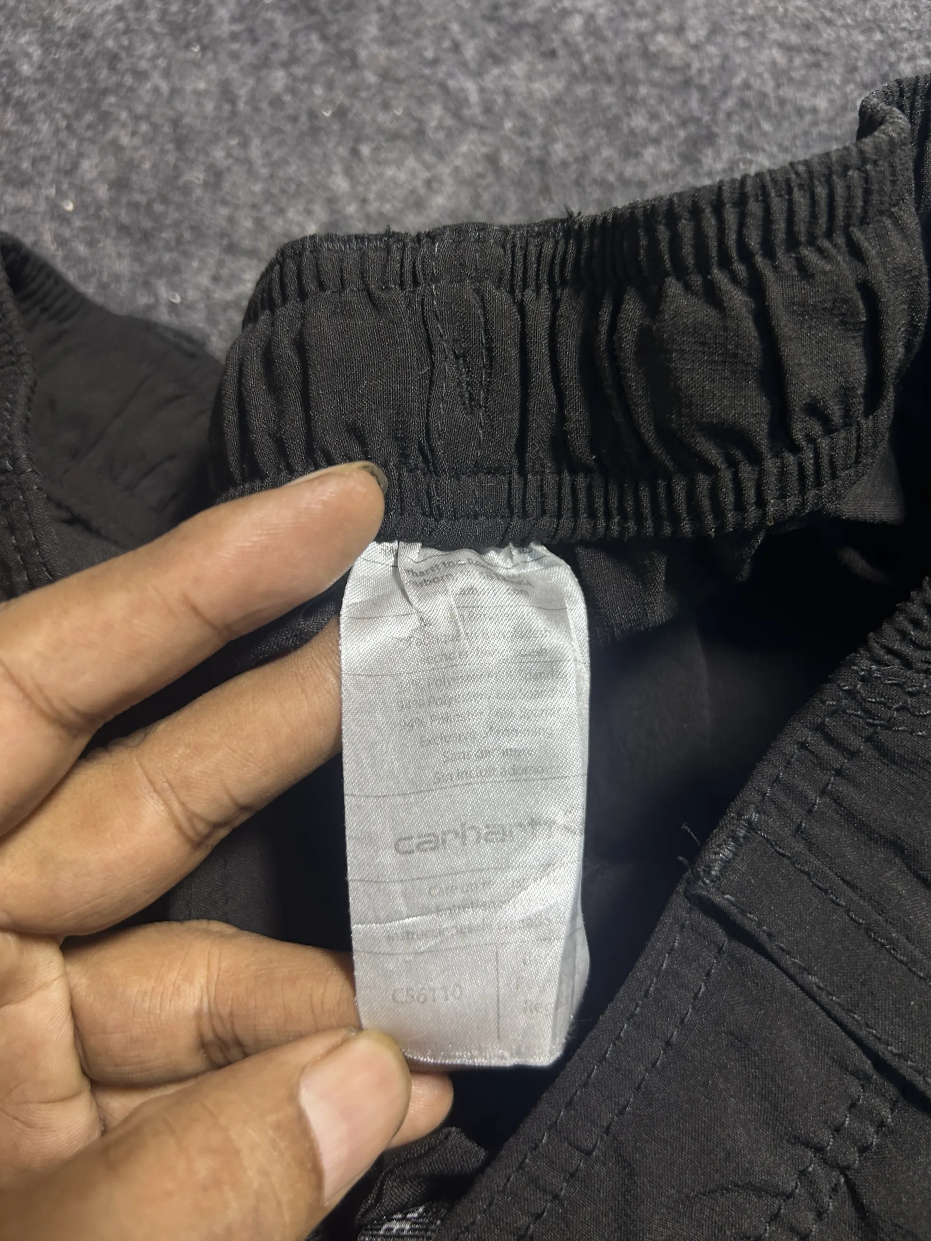 Carhartt Black Track Pants back view