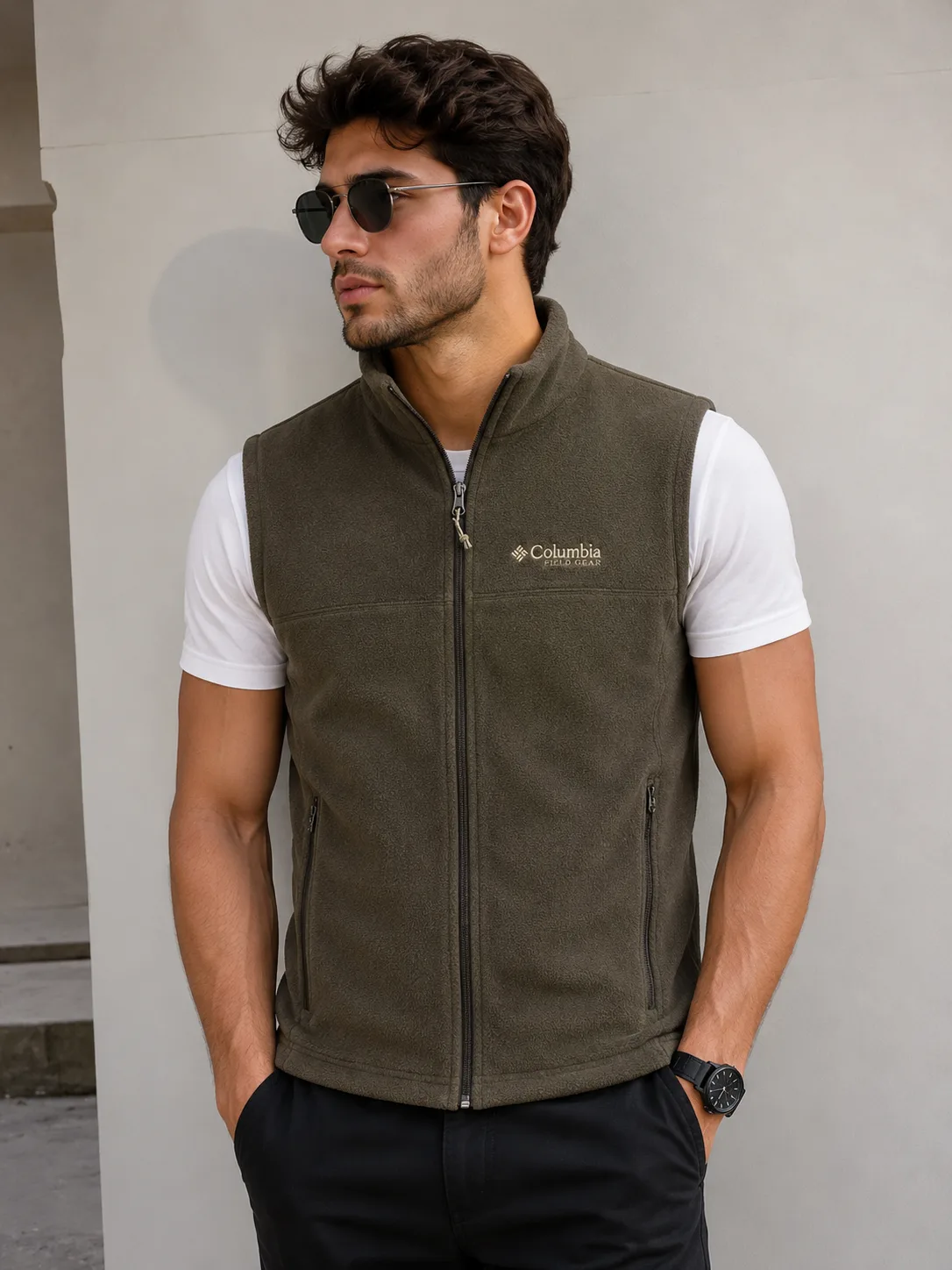 Columbia Brown Jacket front view