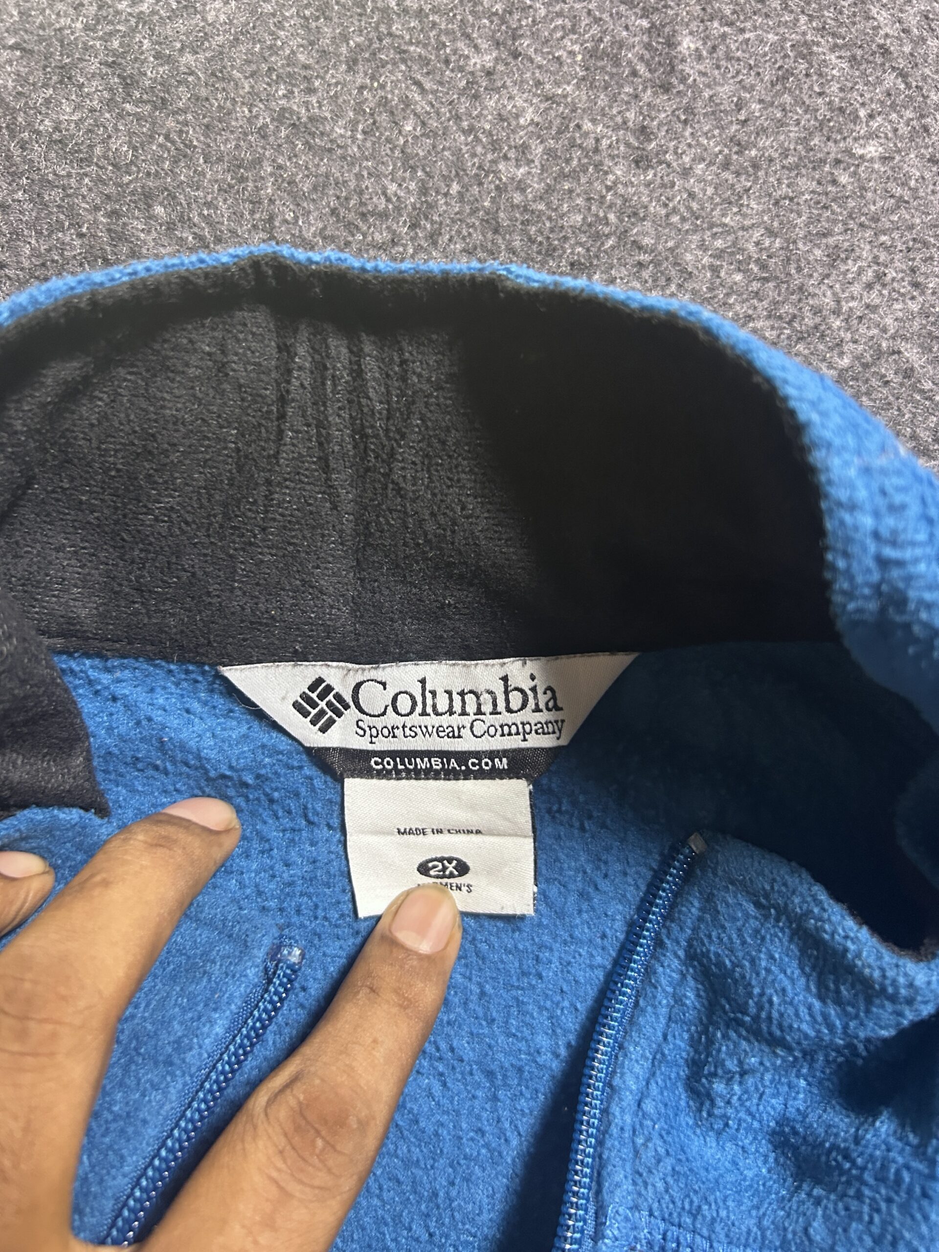 Columbia Blue Jacket back view