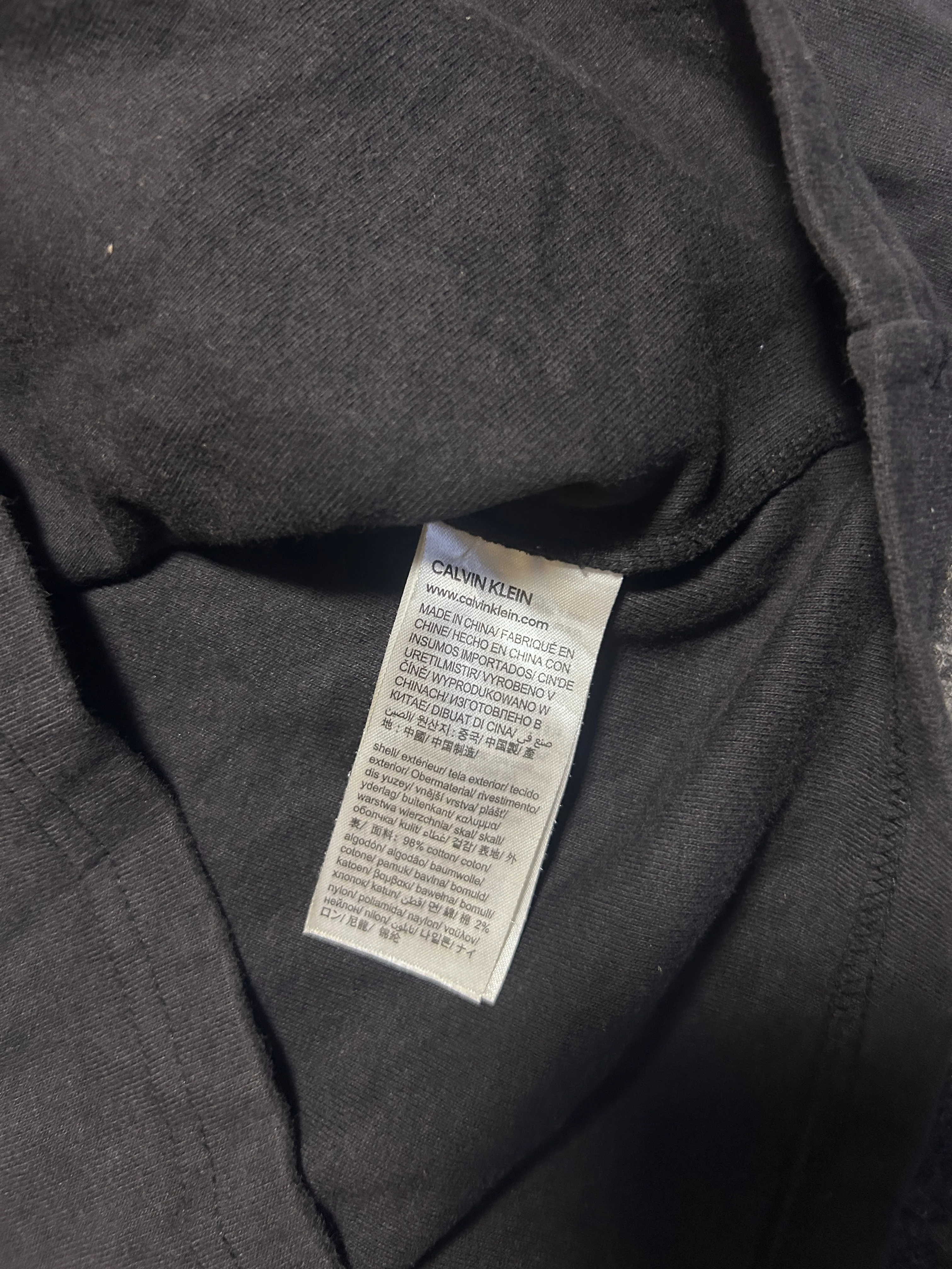 Calvin Klein Black Jeans back view