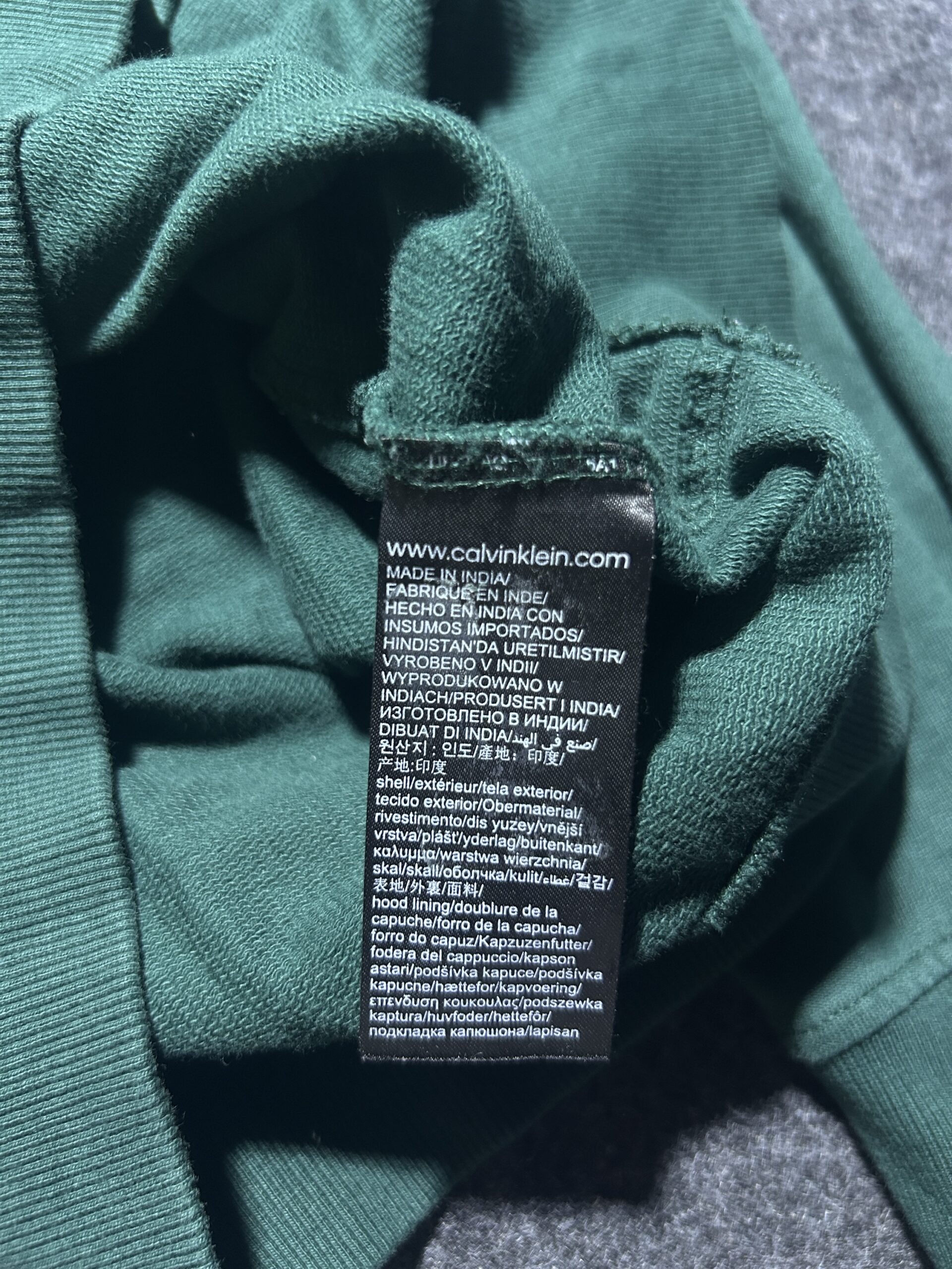 Calvin Klein Green Jeans back view