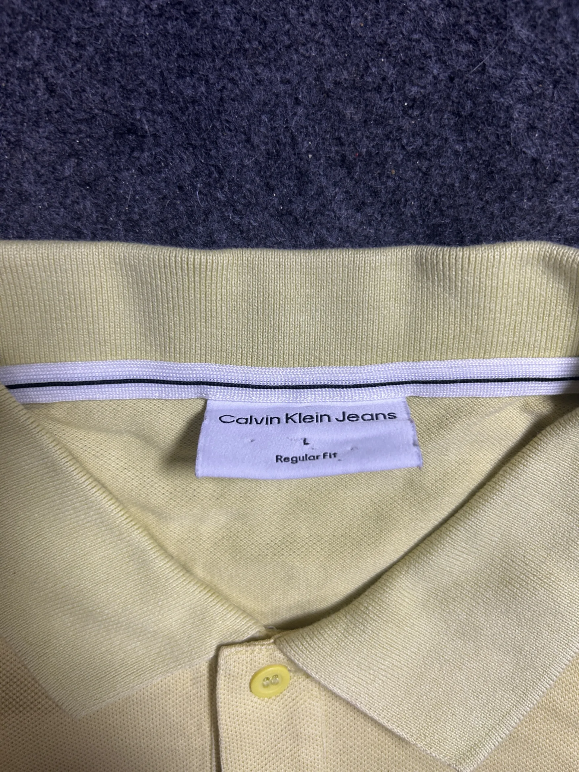 Calvin Klein Yellow Jeans back view