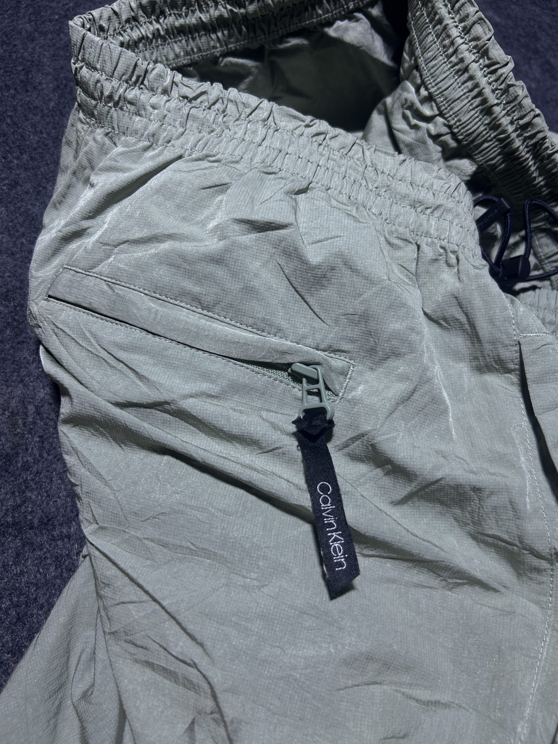 Calvin Klein Green Track Pants detail view