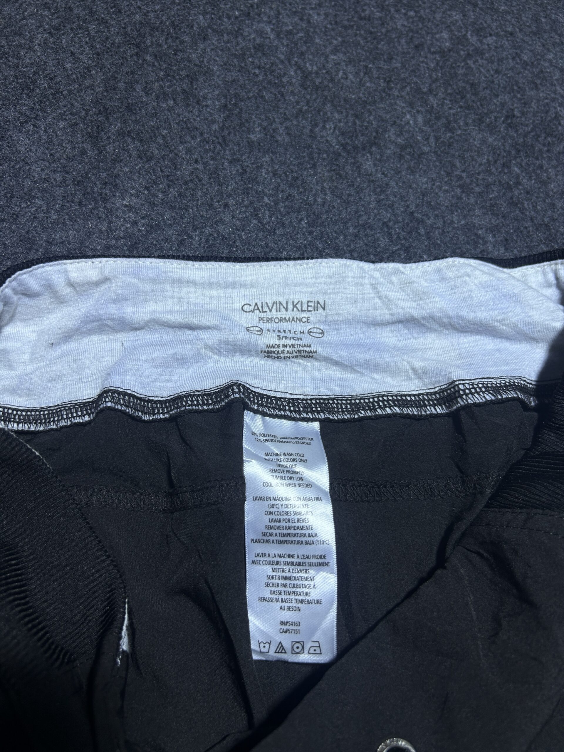 Calvin Klein Black simple back view
