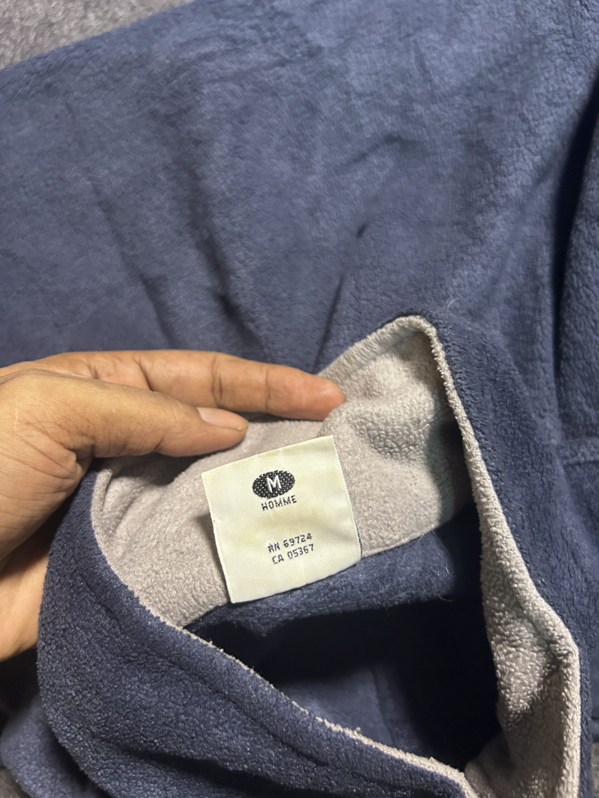 Columbia Navy Sweater back view