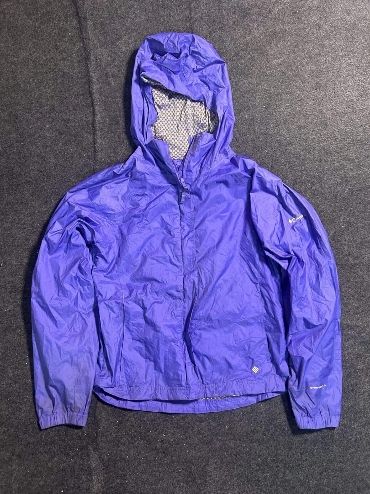 Columbia Purple Windbreaker Jacket front view