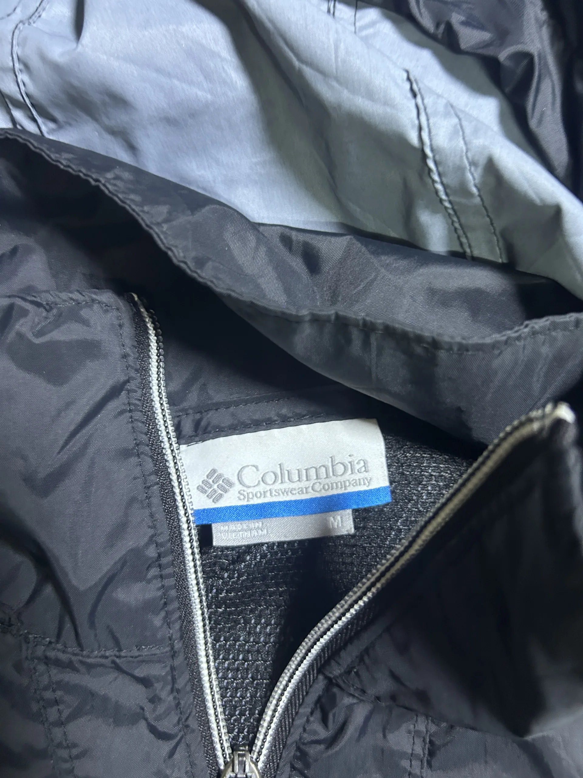 Columbia Black Jacket back view