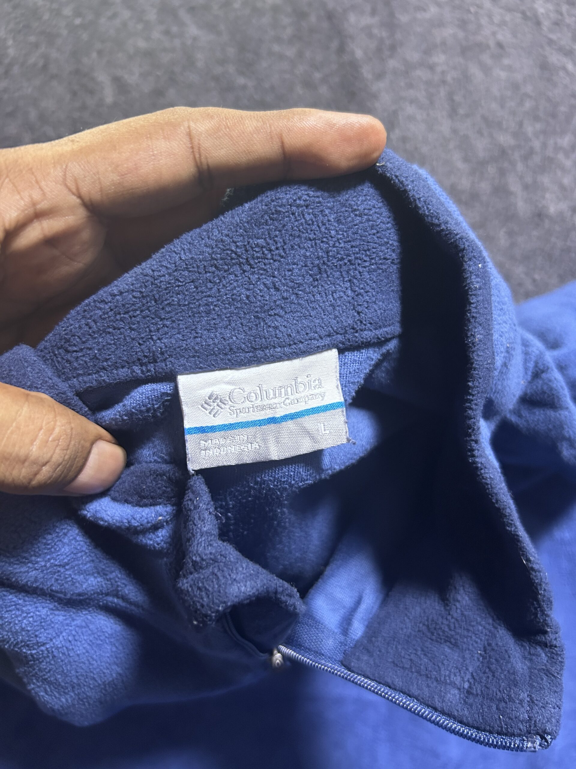 Columbia Blue Sweatshirt detail view