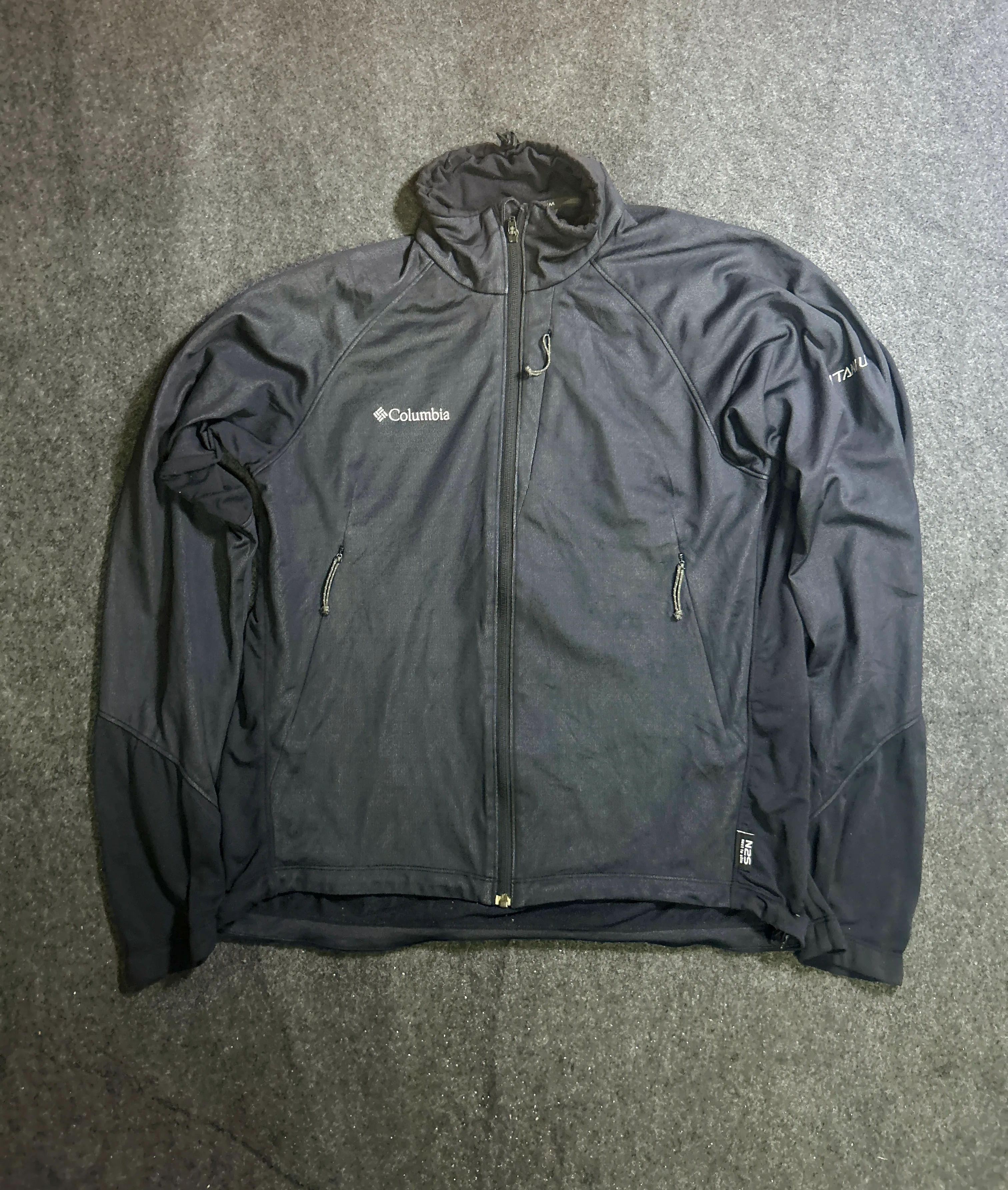 Columbia Black Softshell Jacket front view