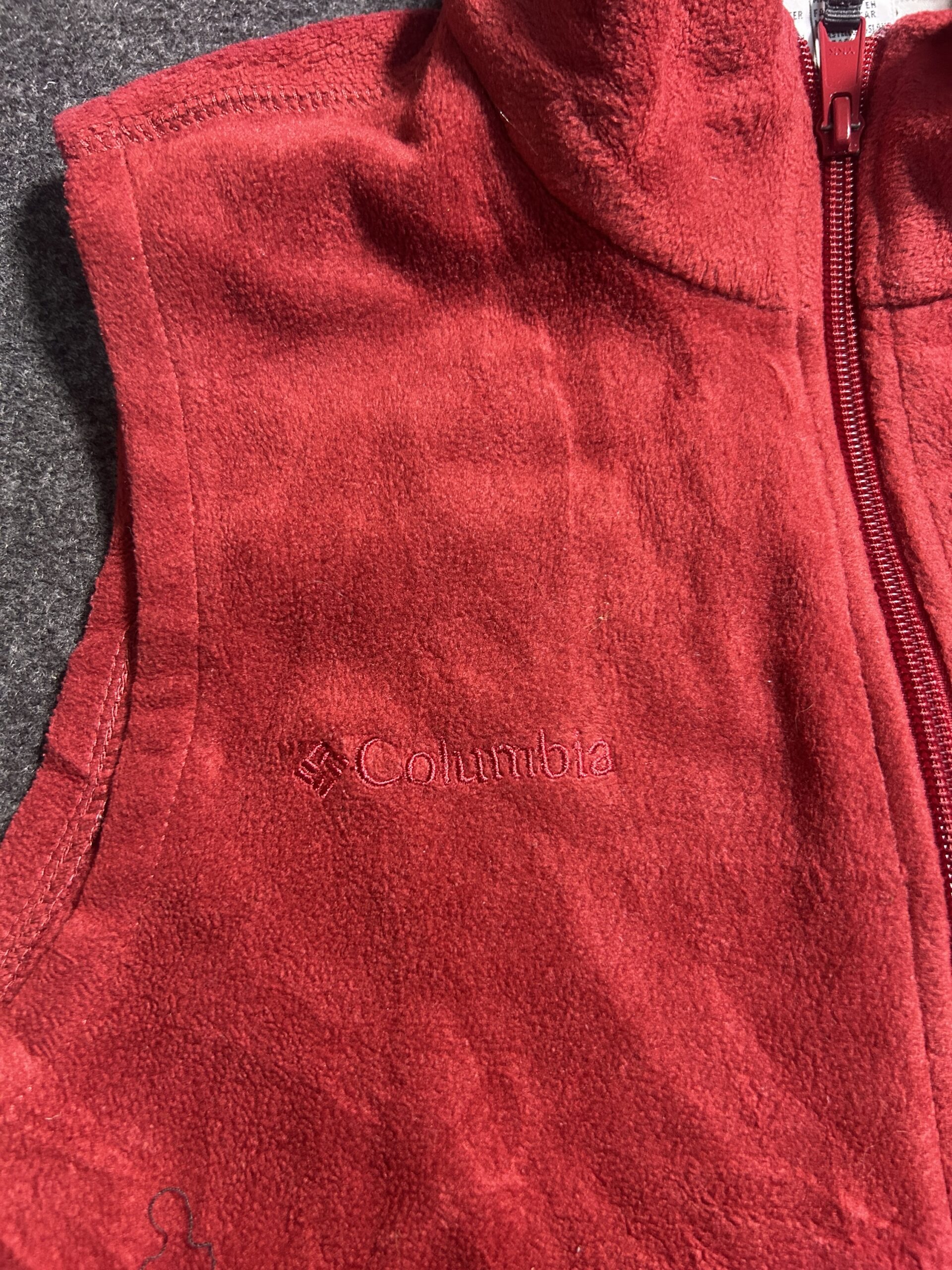 Columbia Red Jacket back view
