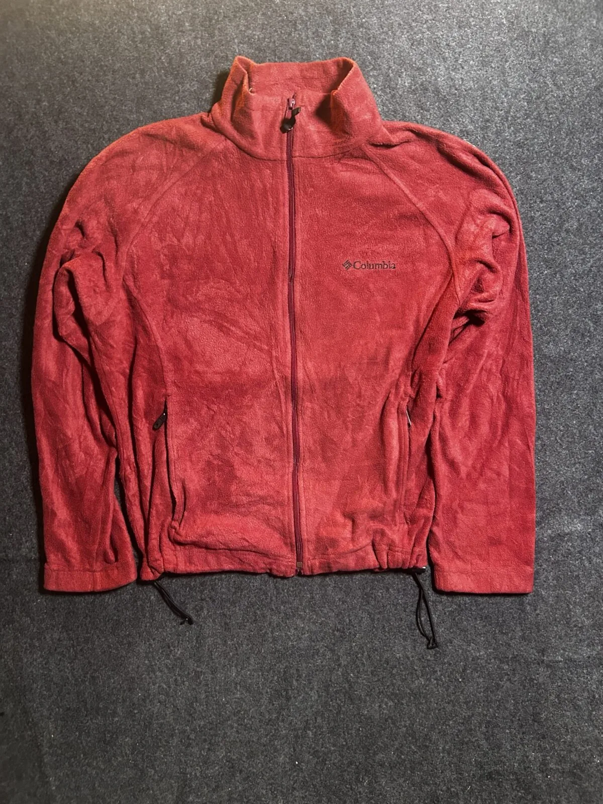 Columbia Red Fleece Jacket front view