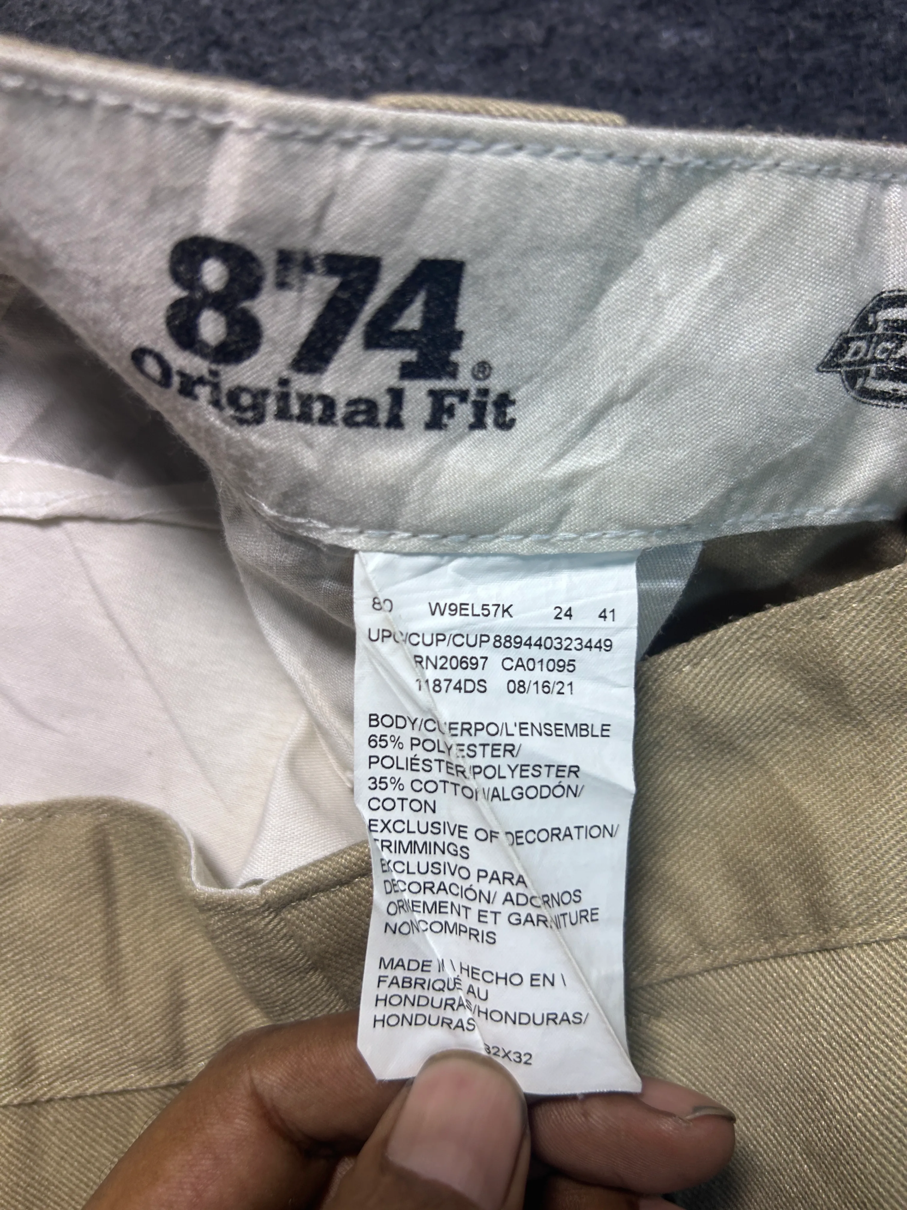 Dickies Khaki Trousers alternate view
