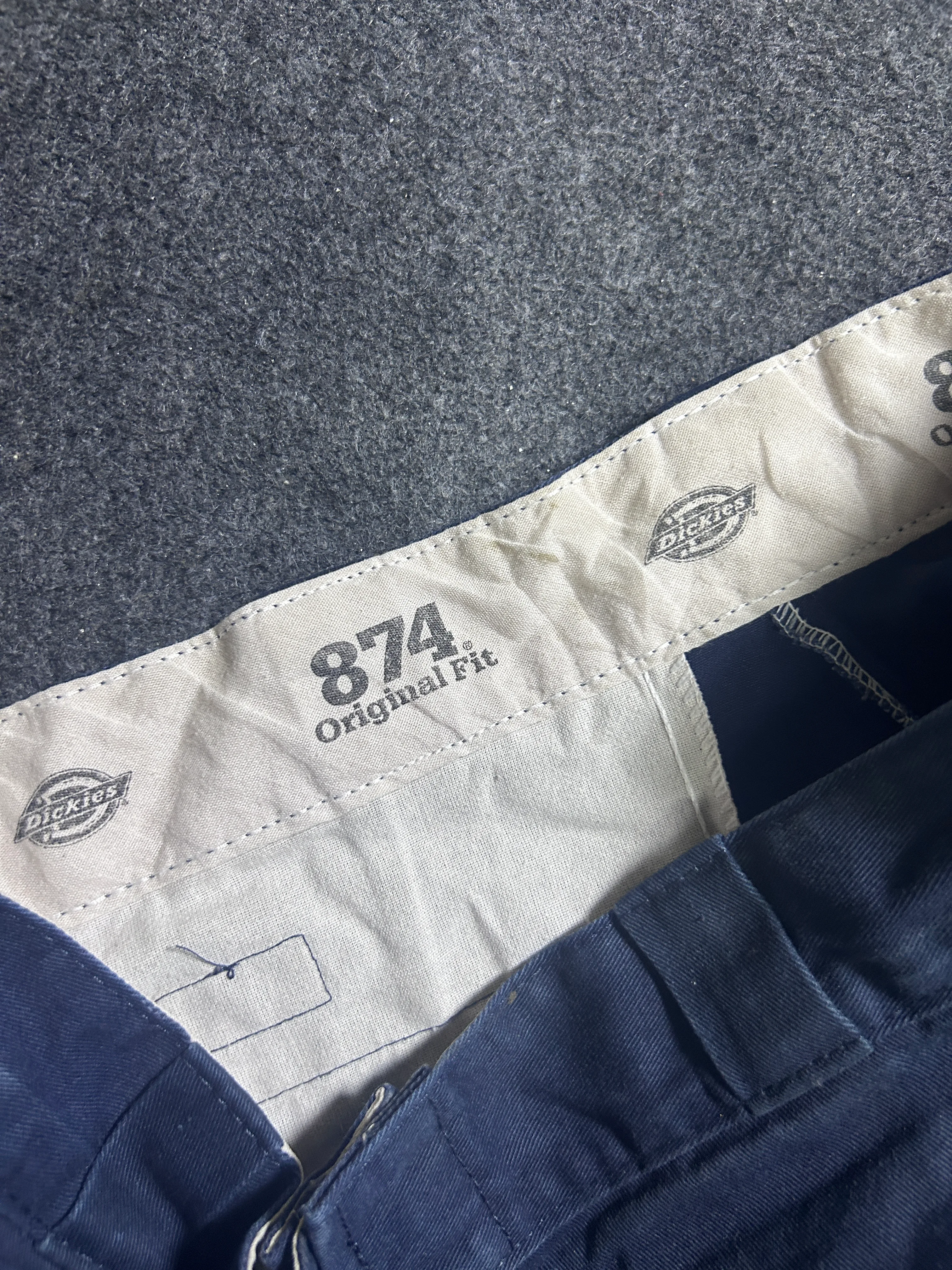 Dickies Navy Pants detail view