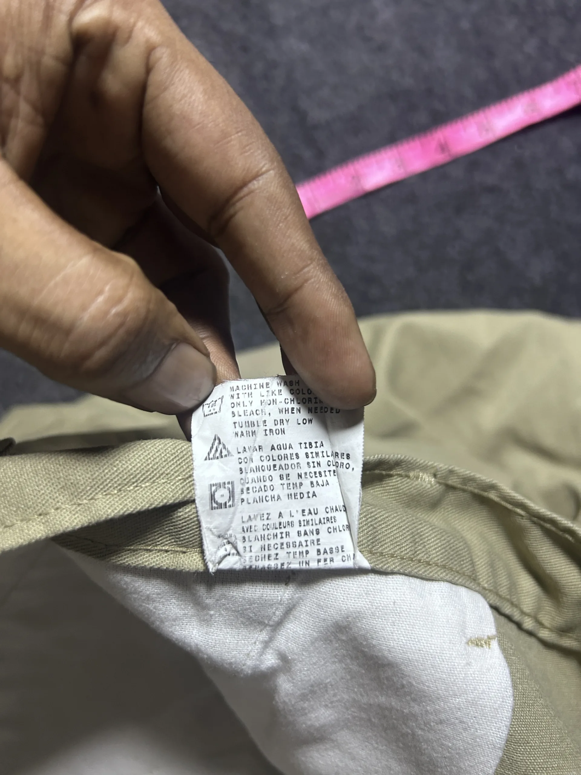 Dickies Khaki Pants back view