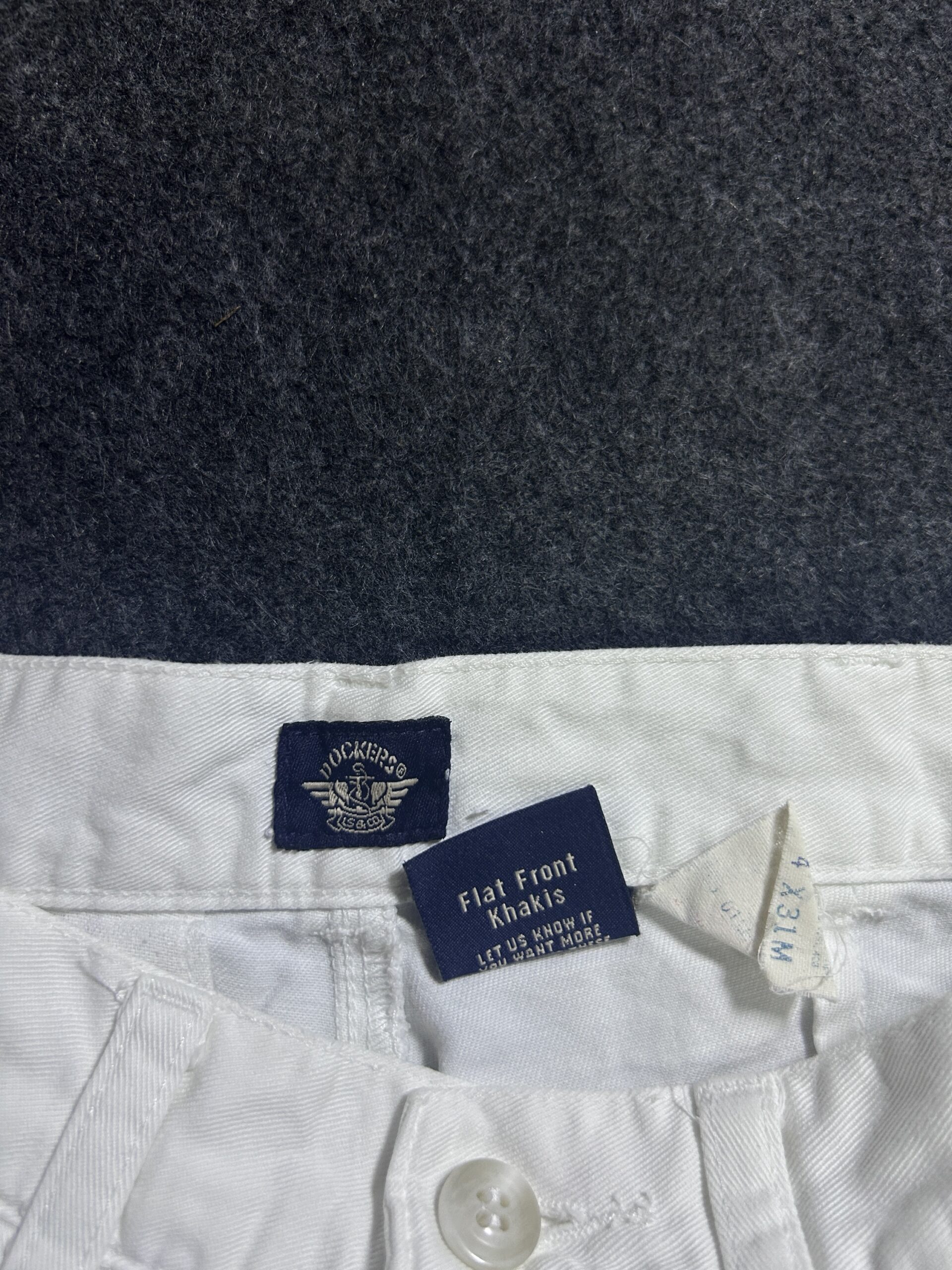 White Pants back view