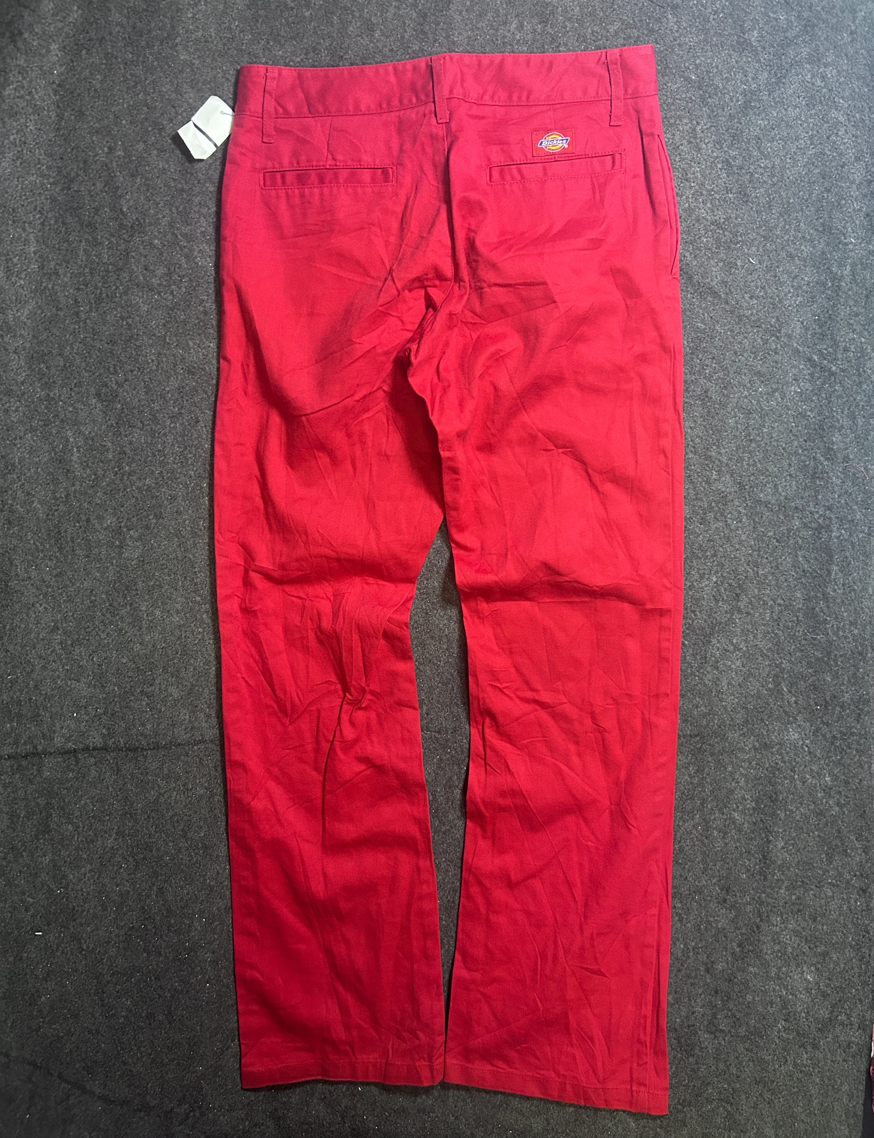 Dickies Red Trousers detail view