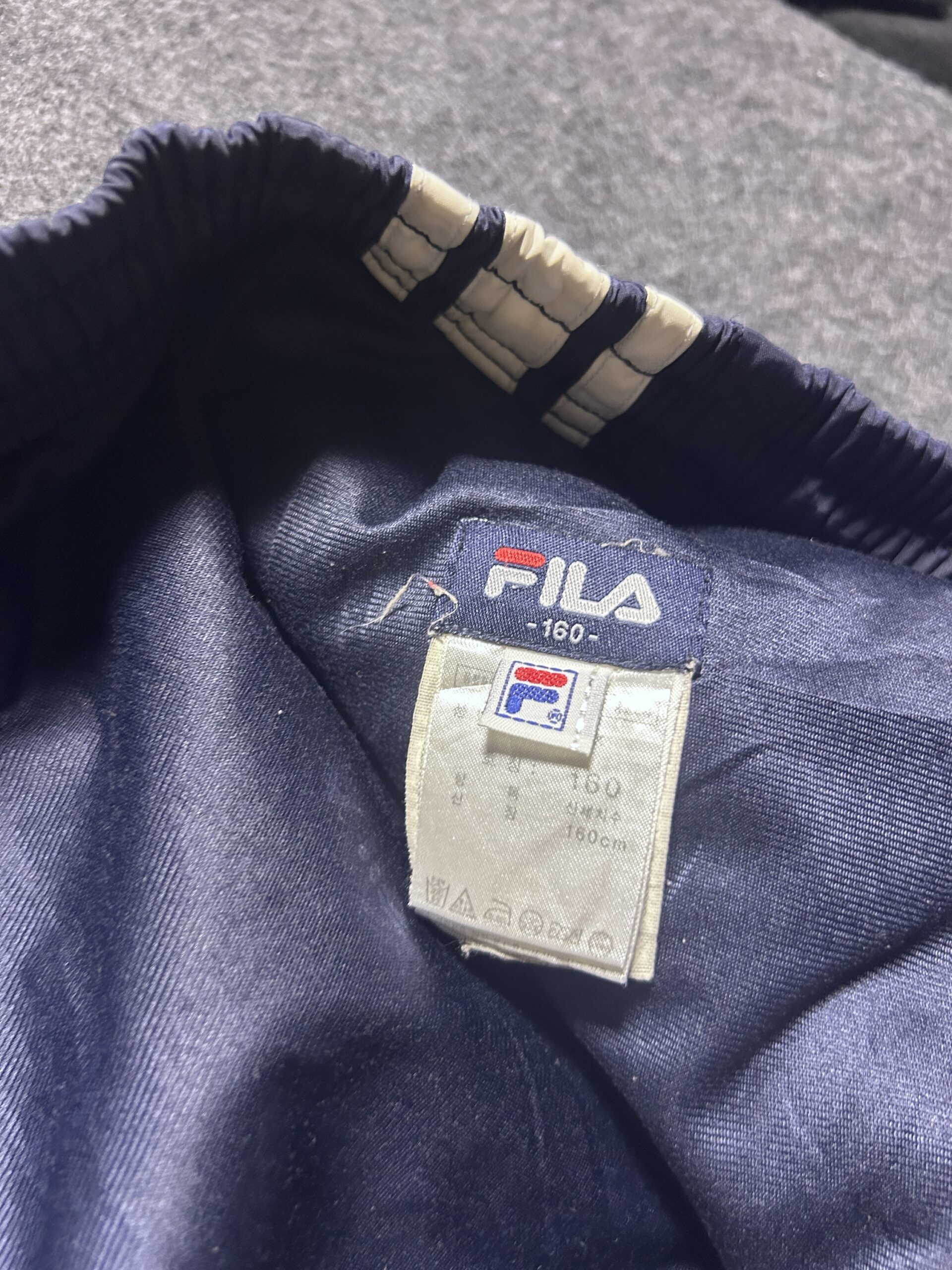 FILA Navy Windbreaker Jacket back view