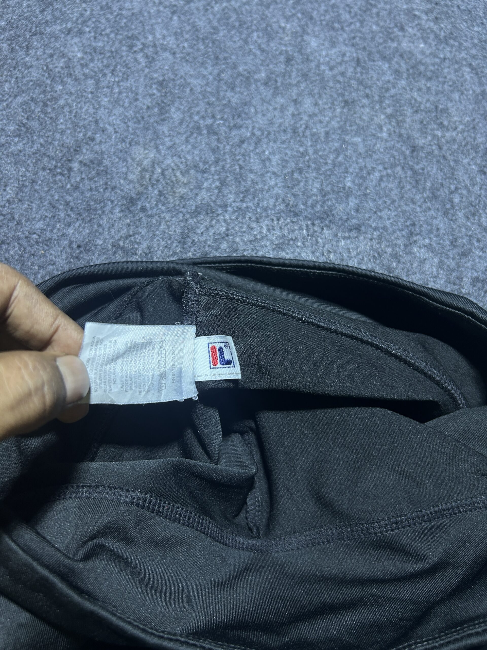 FILA Black Track Pants detail view