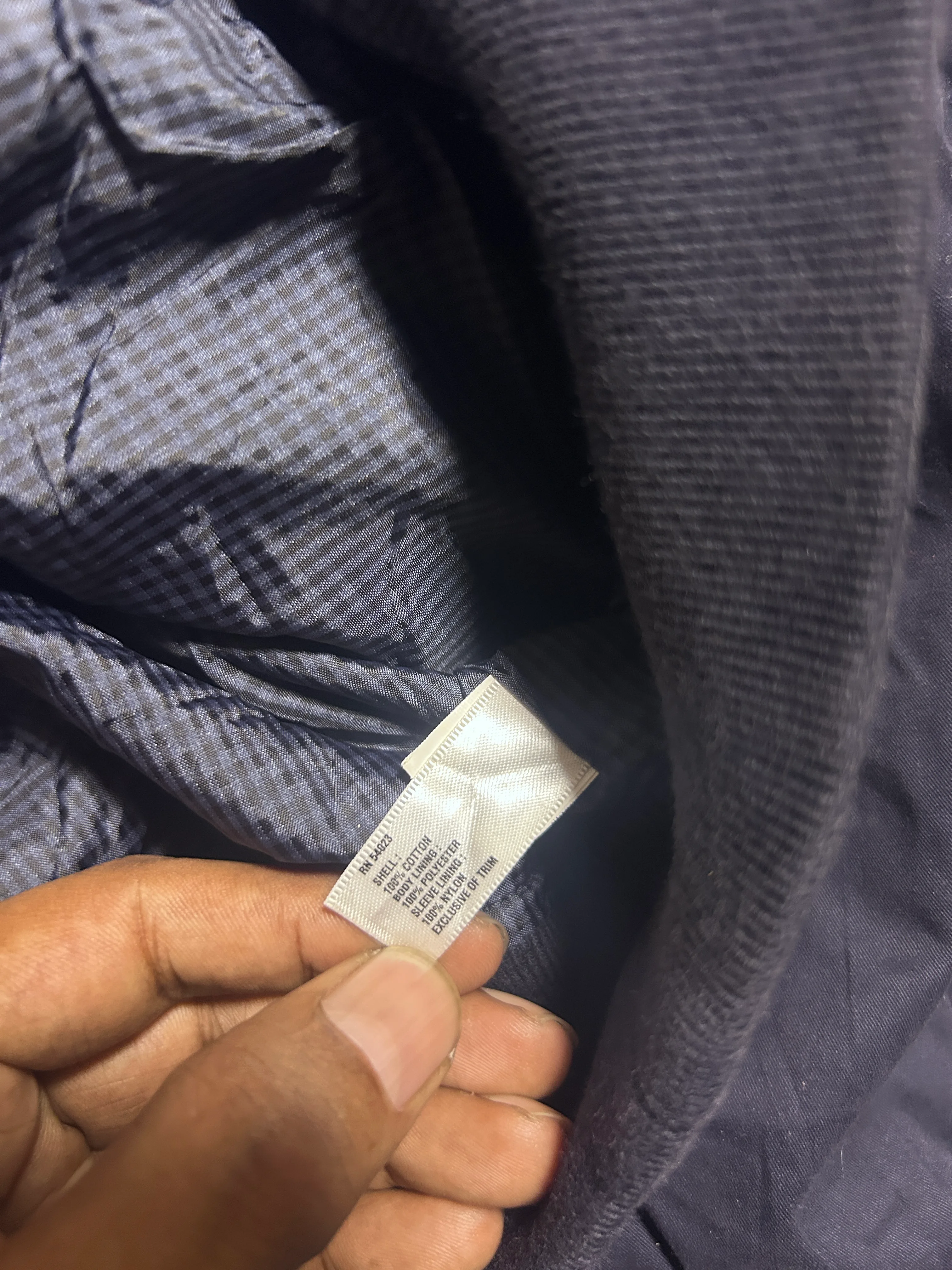 GAP Navy Jacket detail view