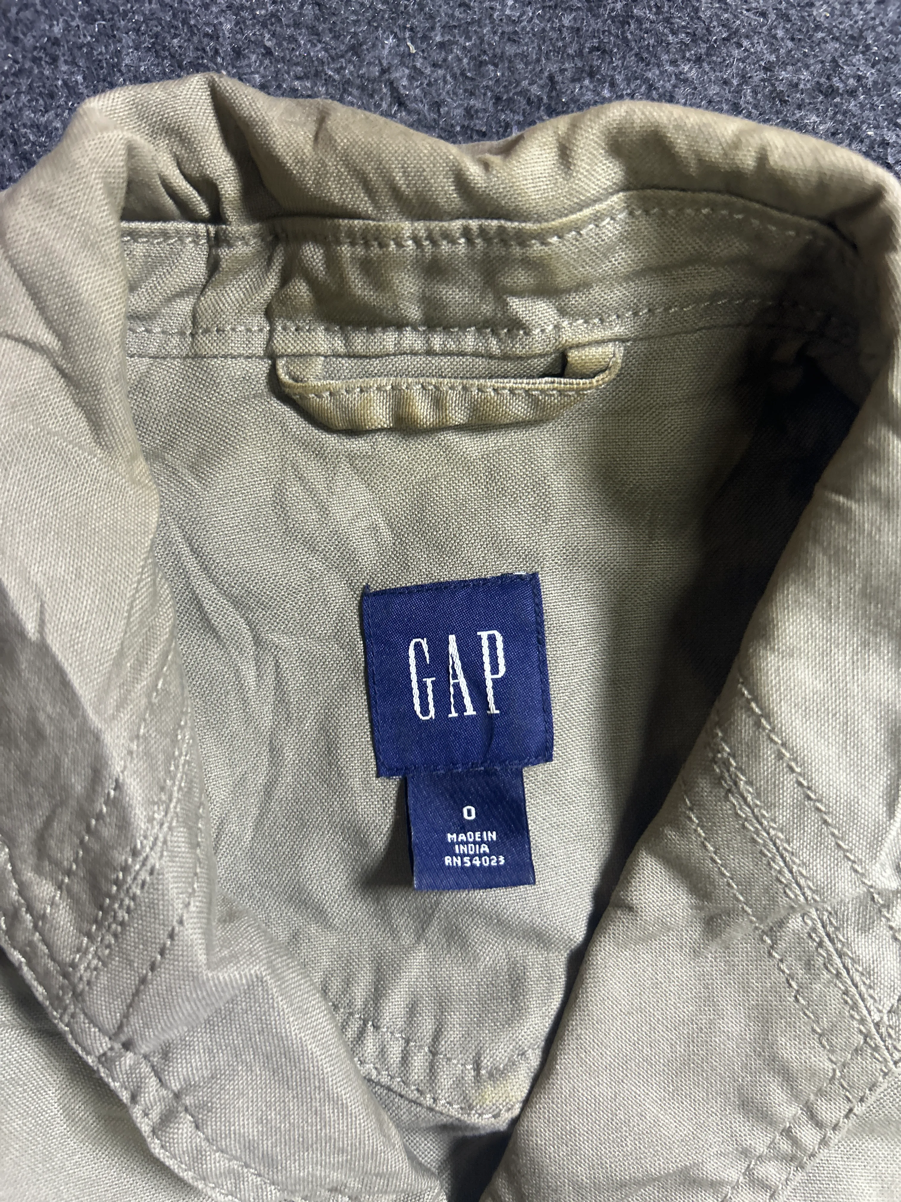 GAP Khaki Jacket detail view