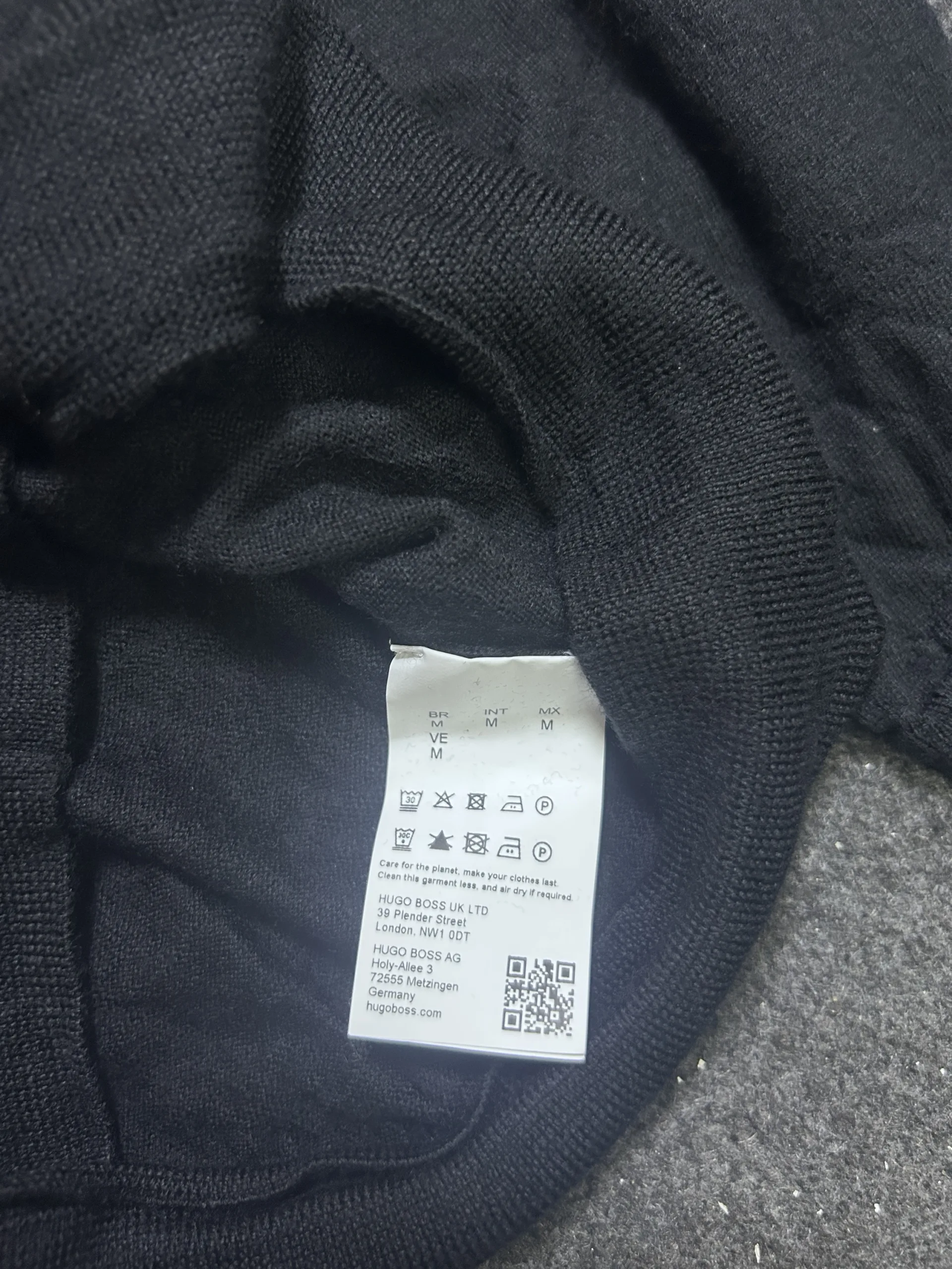 Hugo Boss Black Sweater back view