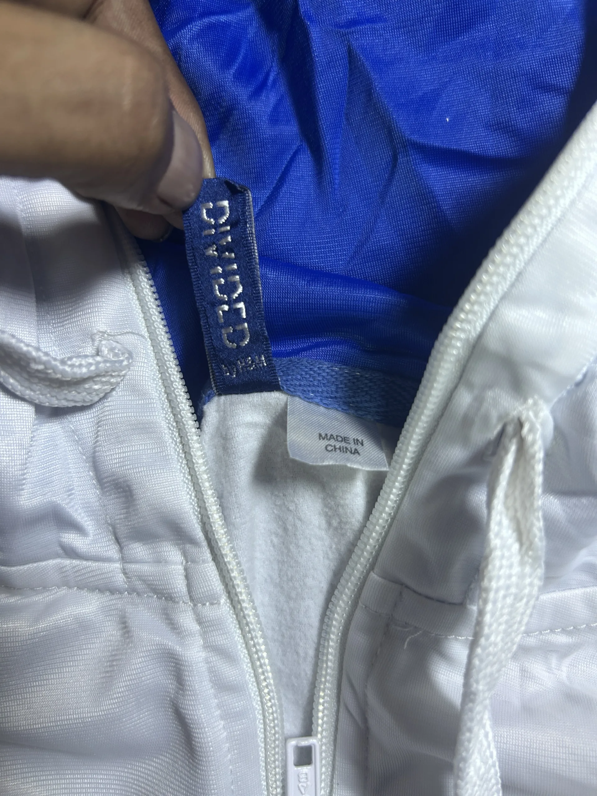 White Track Jacket detail view