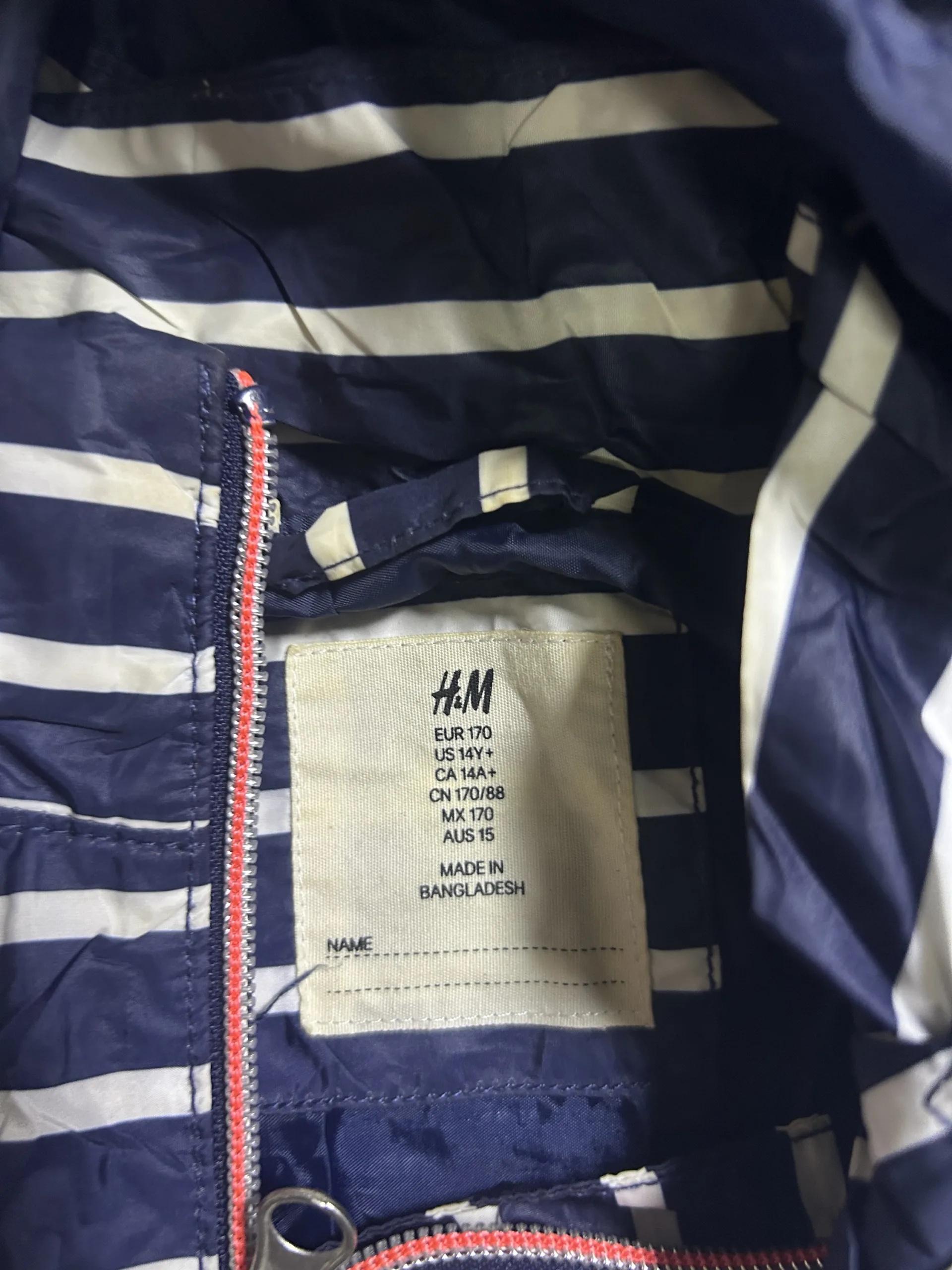 Windbreaker Jacket detail view