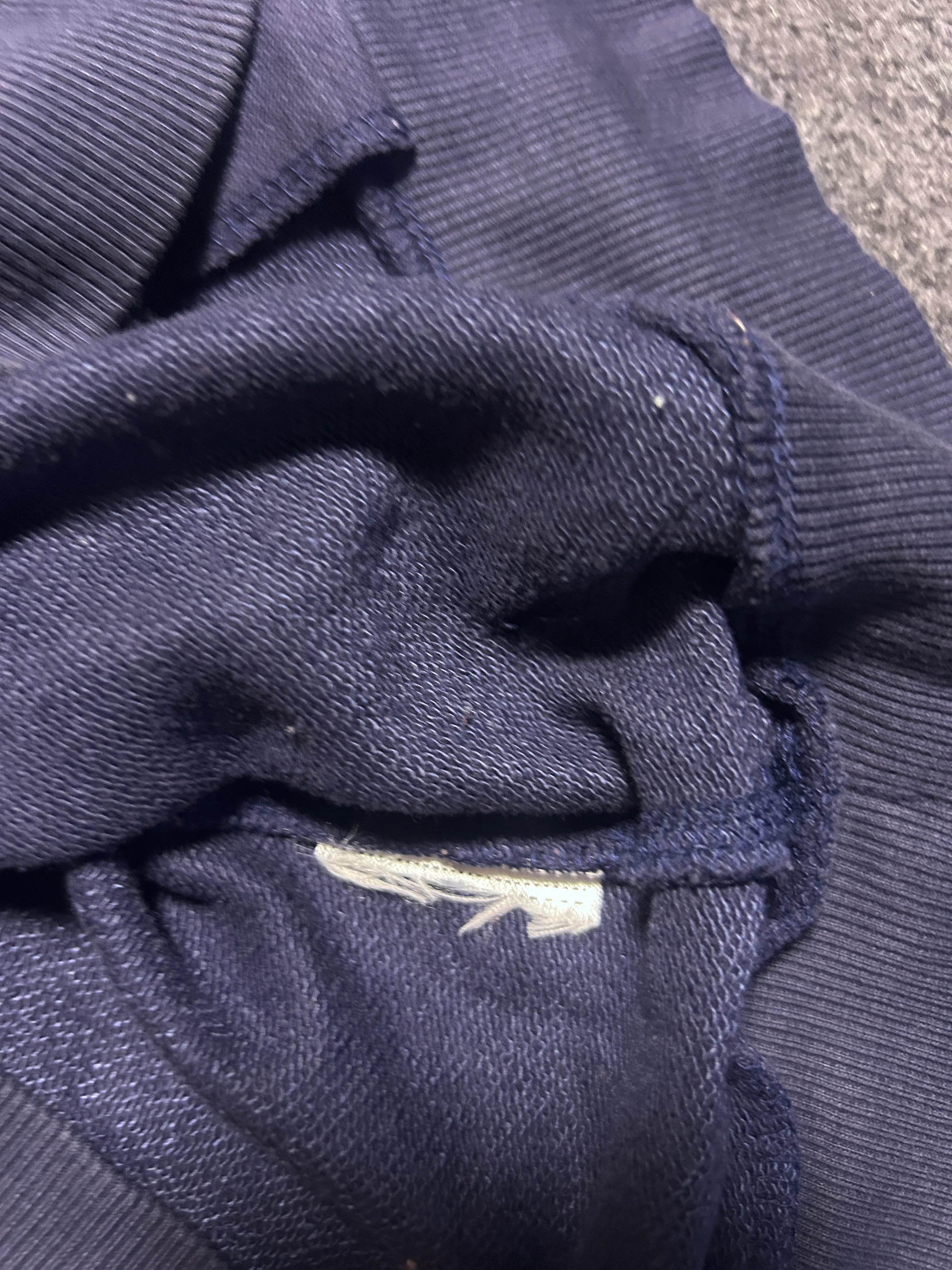 Navy Track Jacket back view