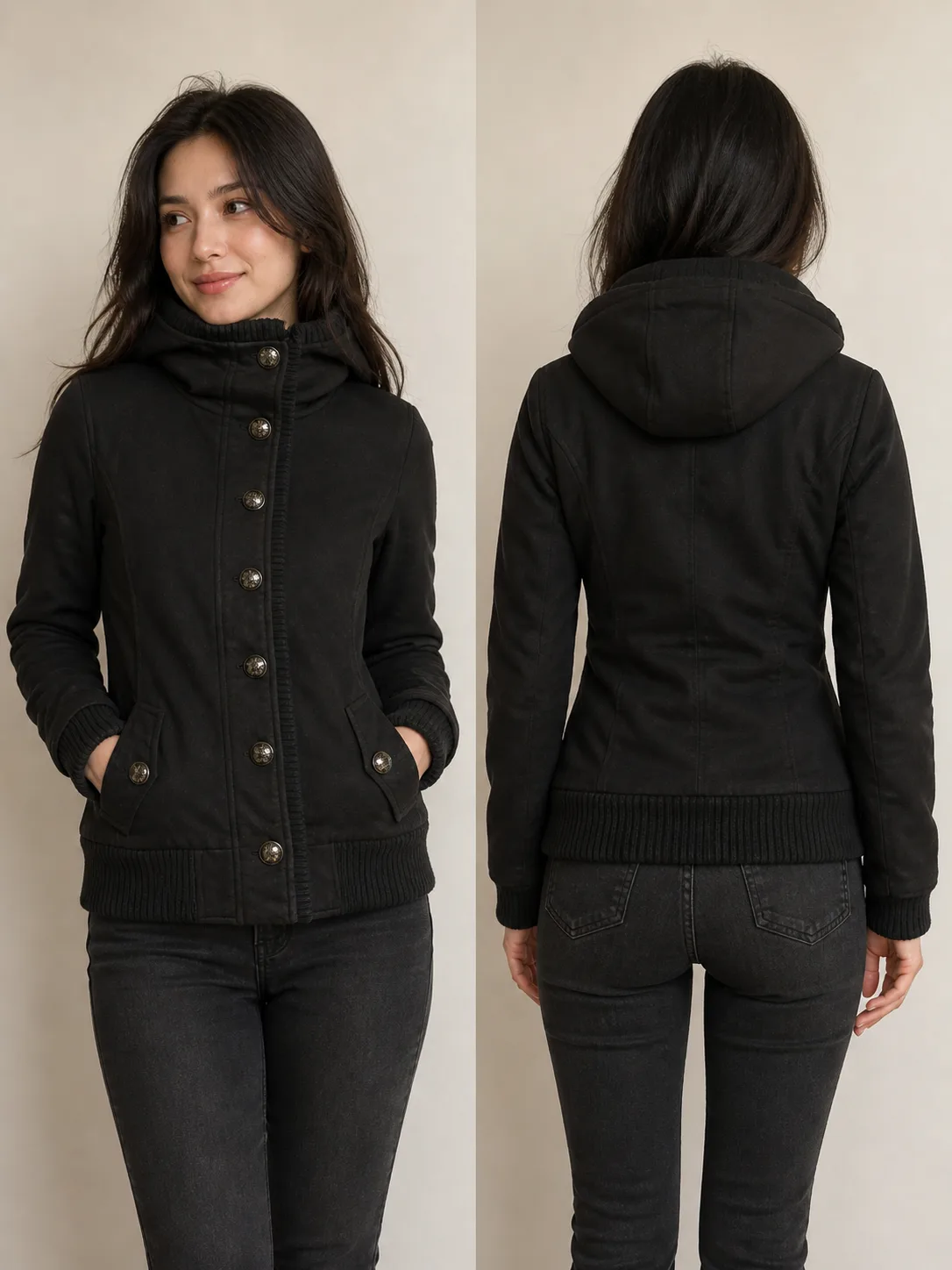 Black Jacket front view