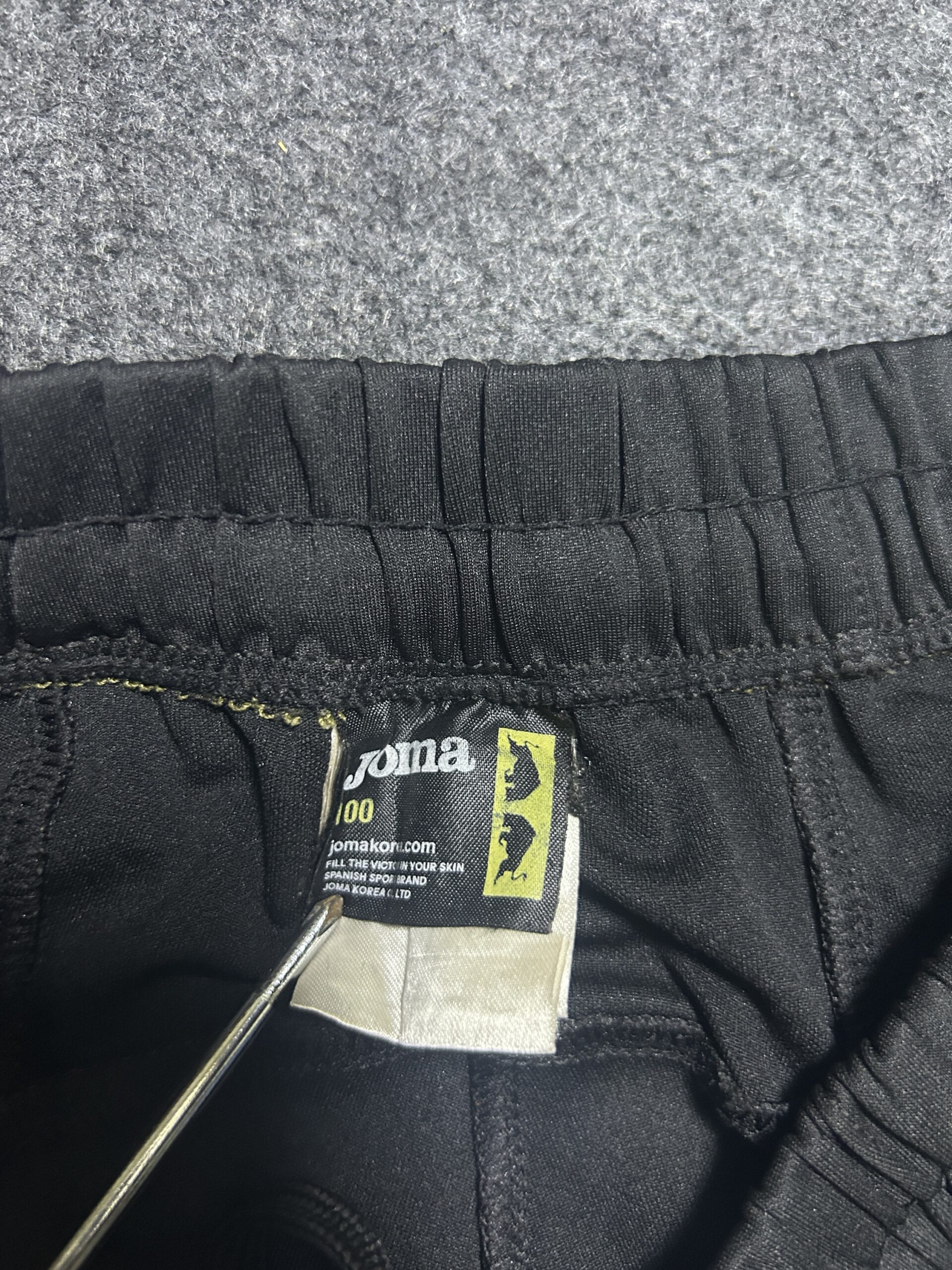 Black Track Pants detail view