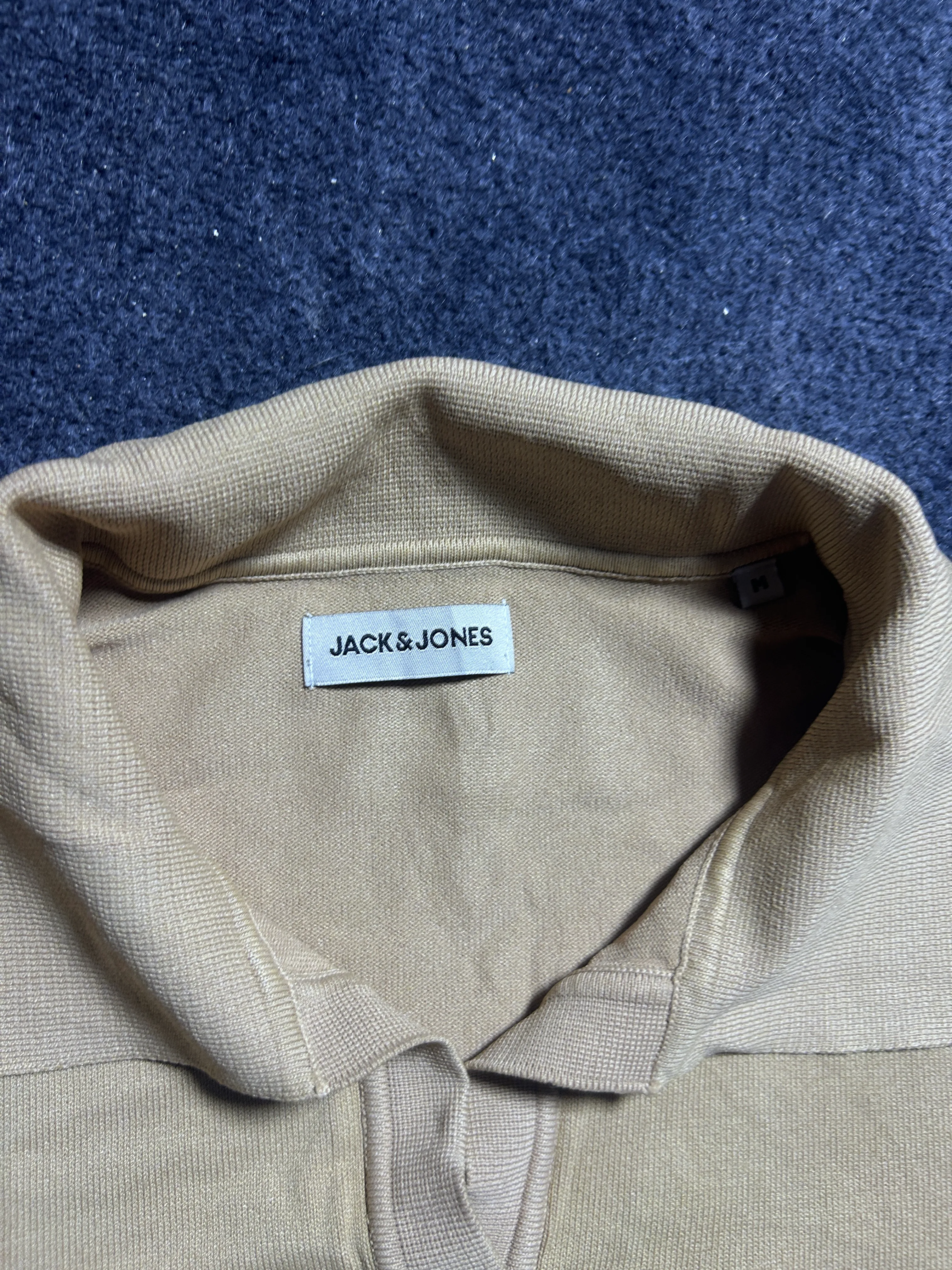 Beige Jeans back view
