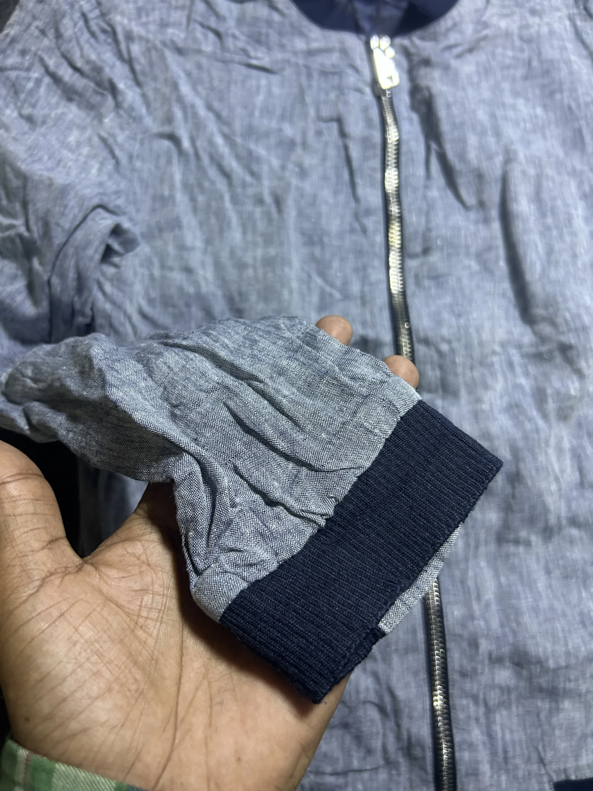 Jack & Jones Grey Jacket back view