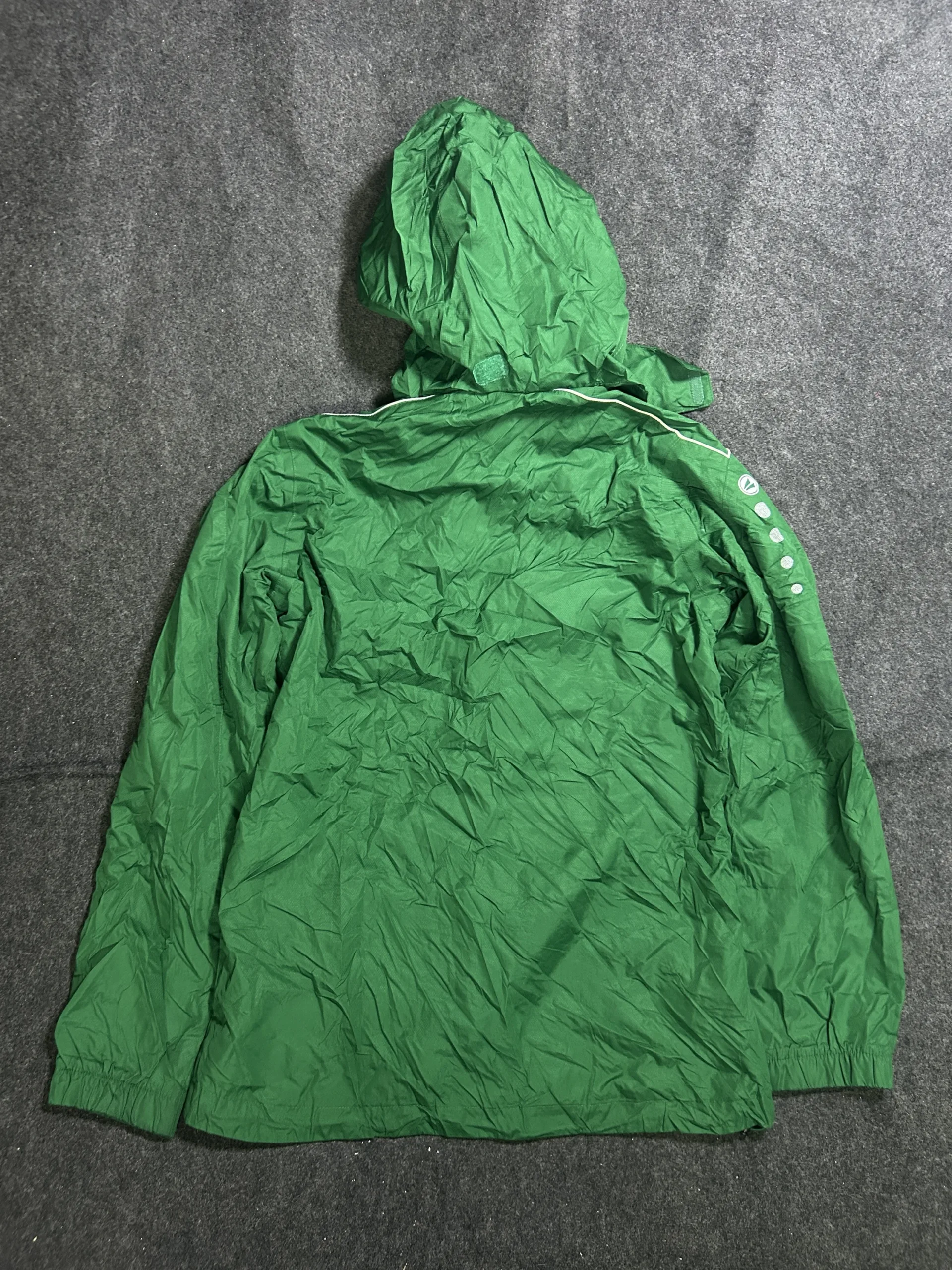 Green Windbreaker Jacket detail view