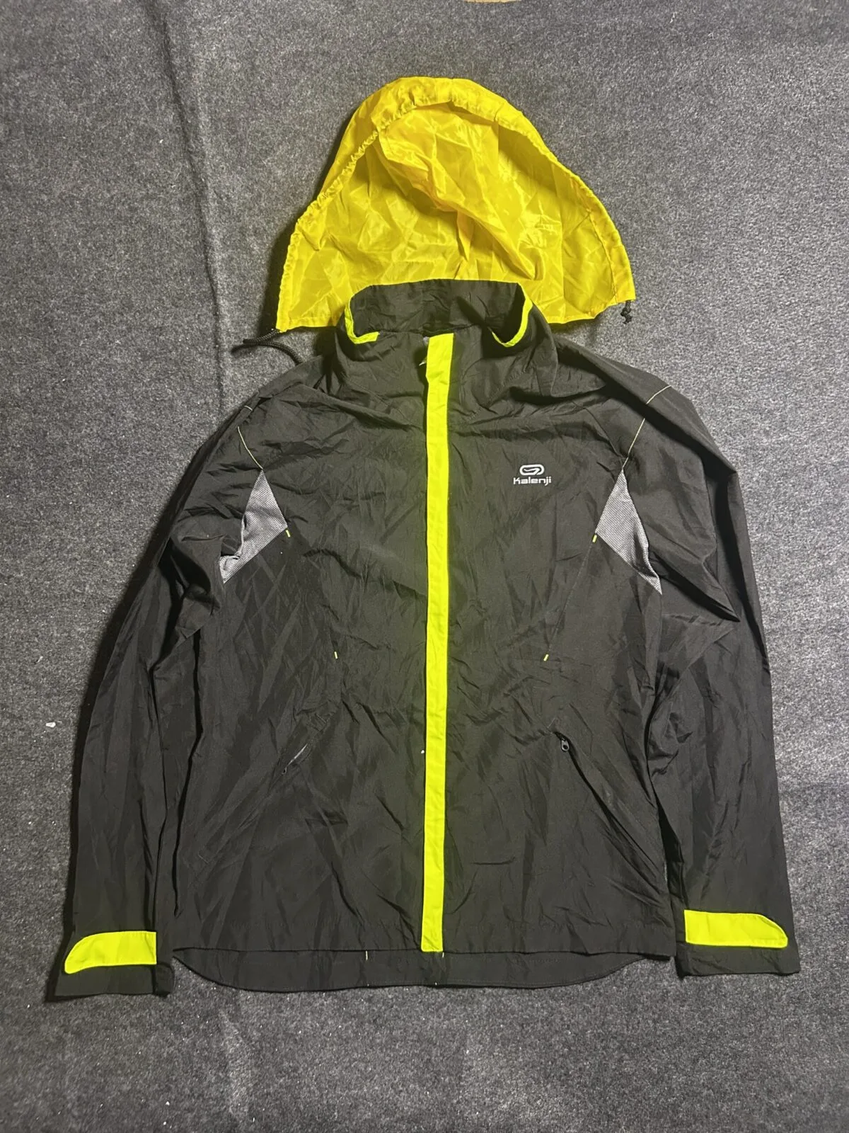 Black Windbreaker Jacket front view