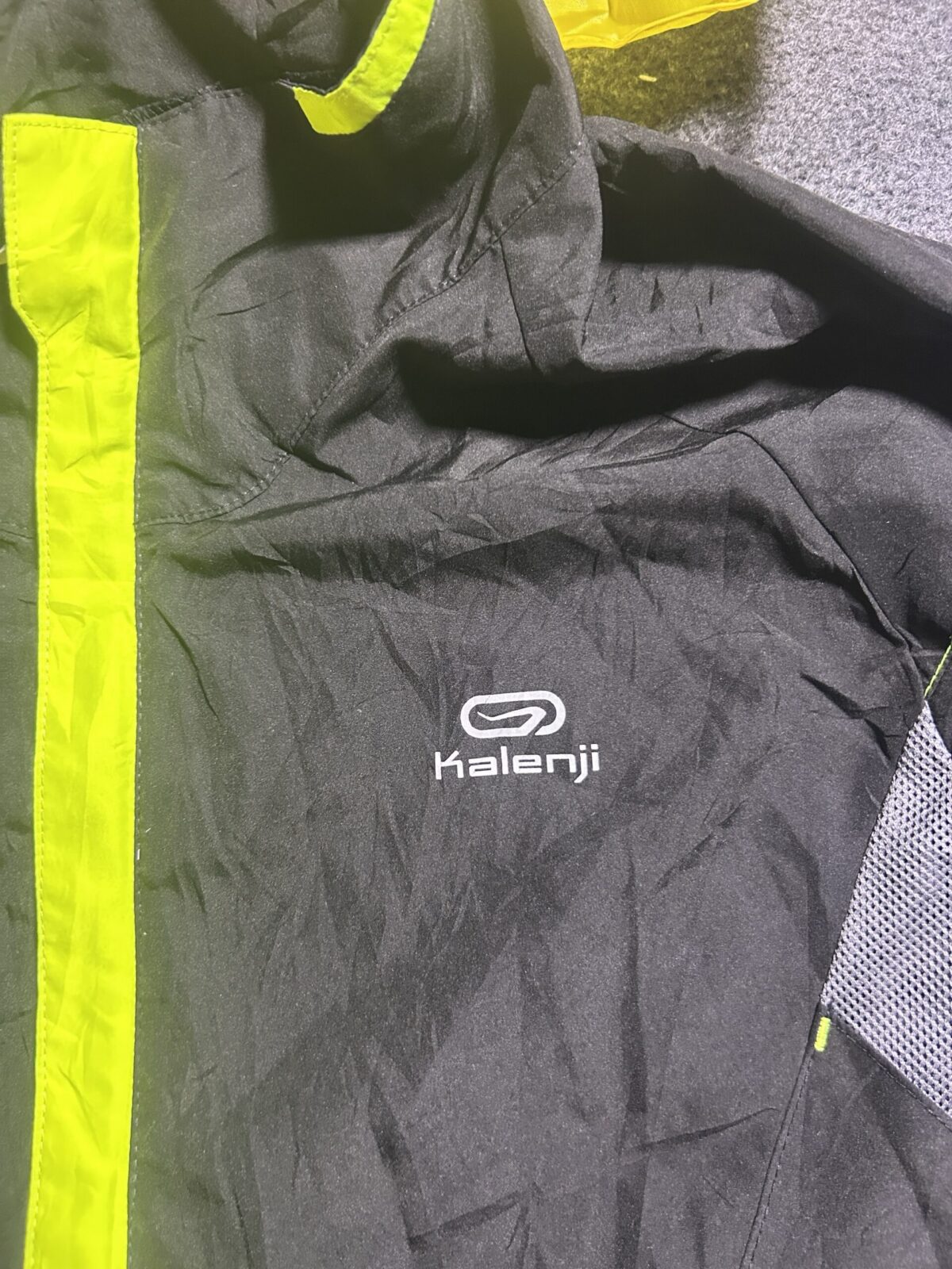 Black Windbreaker Jacket detail view