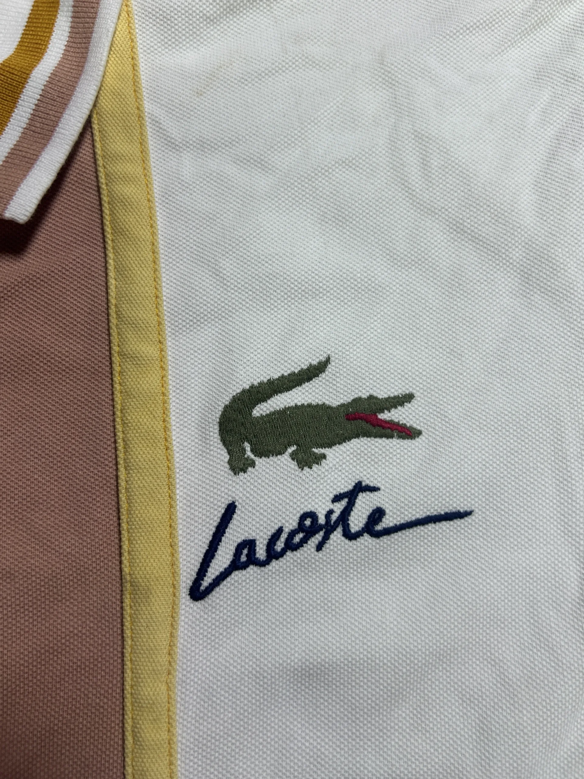 Lacoste White T-Shirt back view