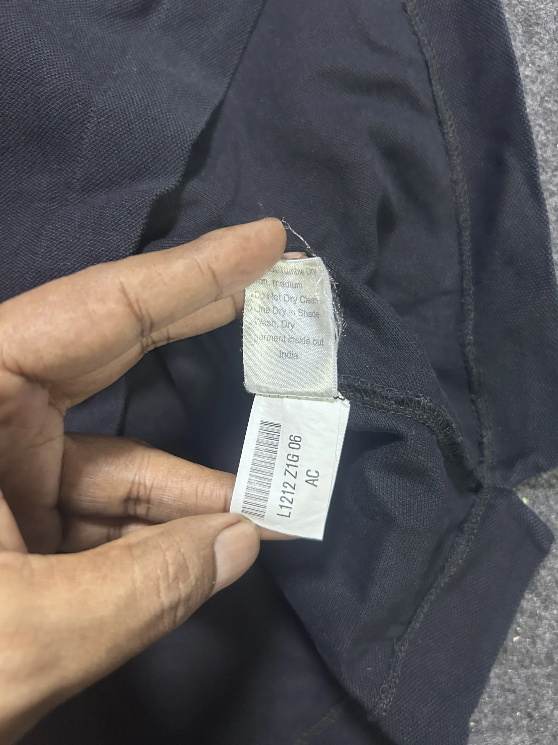 Lacoste Black T-Shirt back view