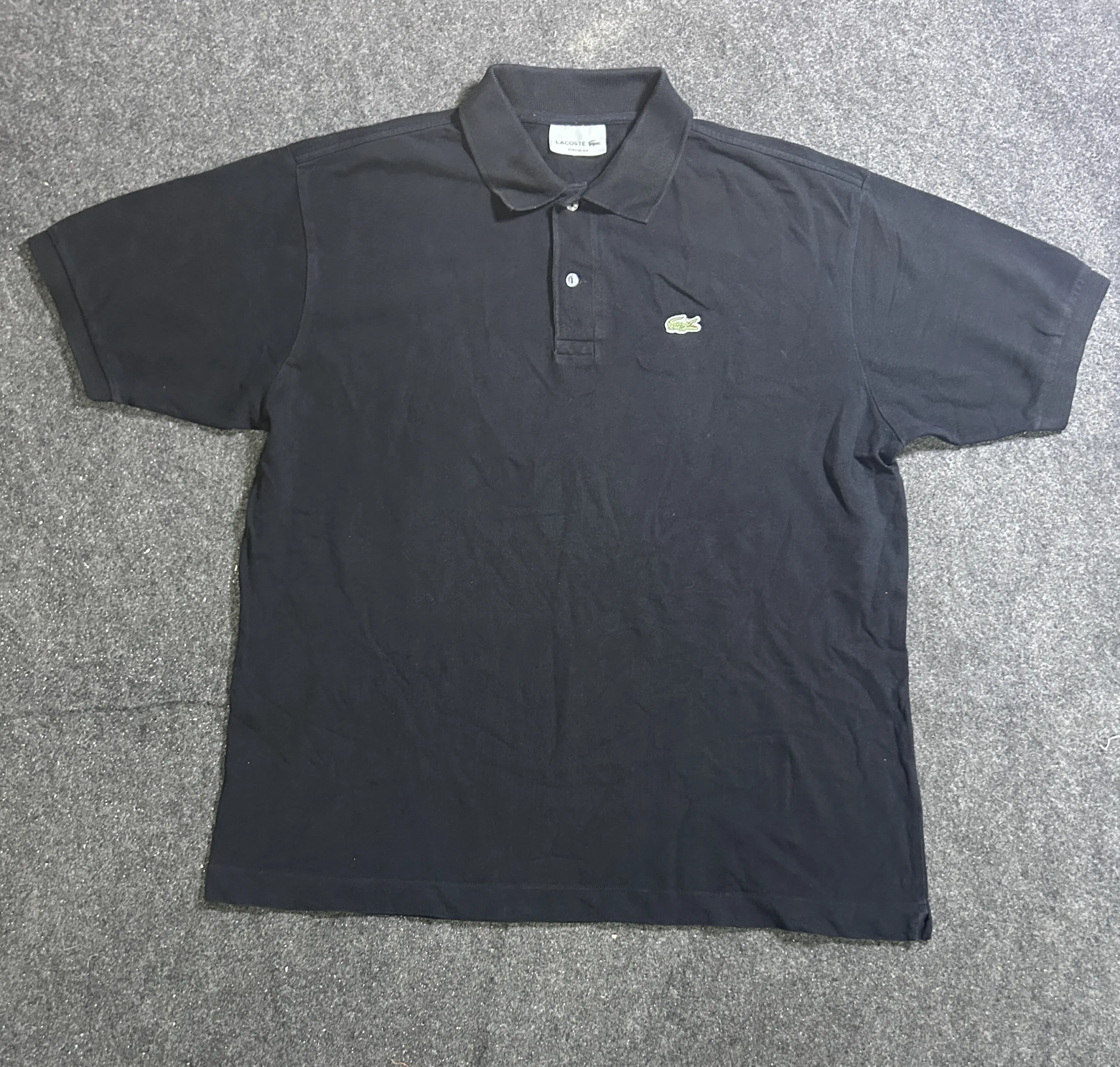 Lacoste Black T-Shirt front view