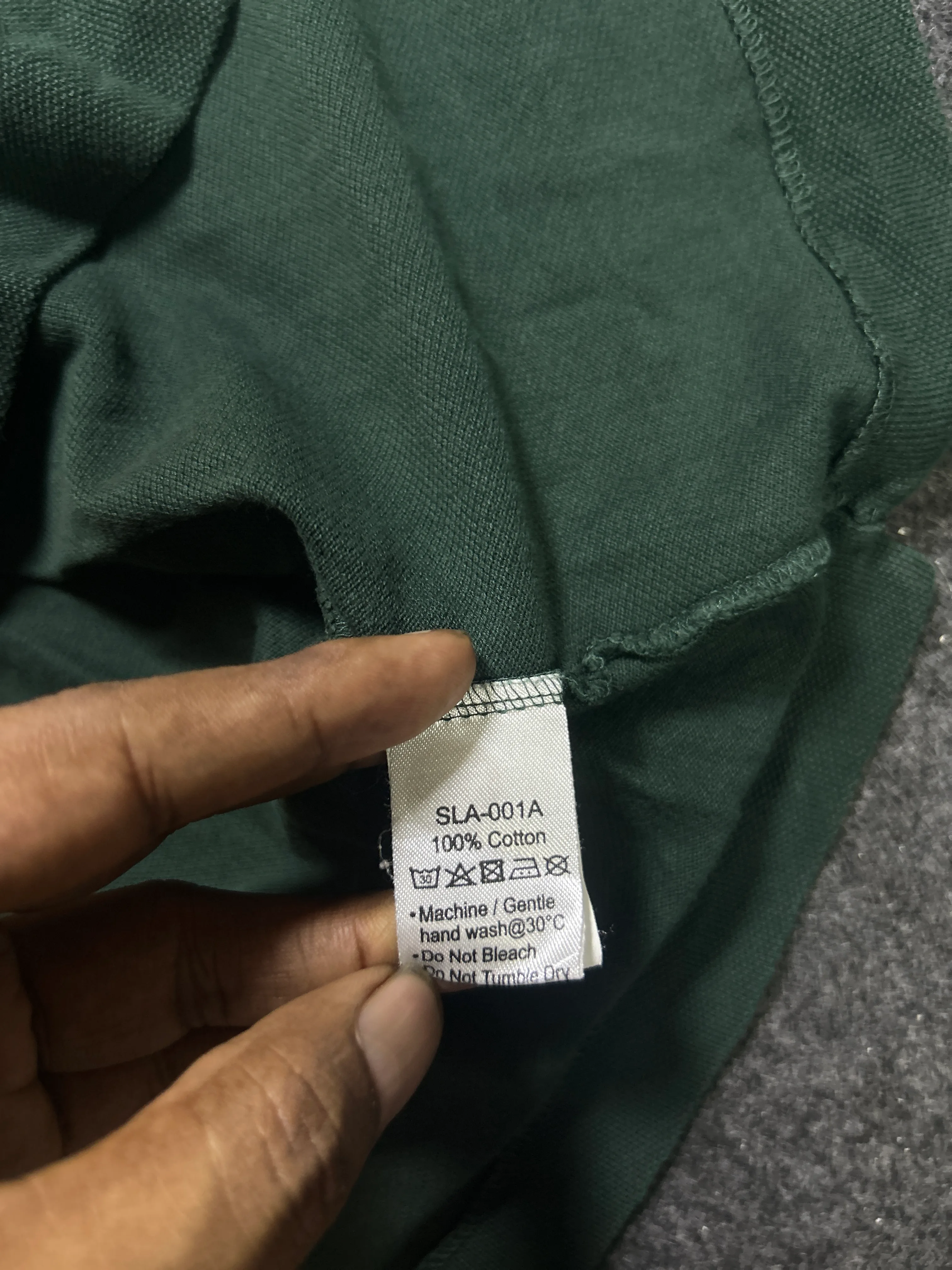 Lacoste Green Polo Shirt detail view